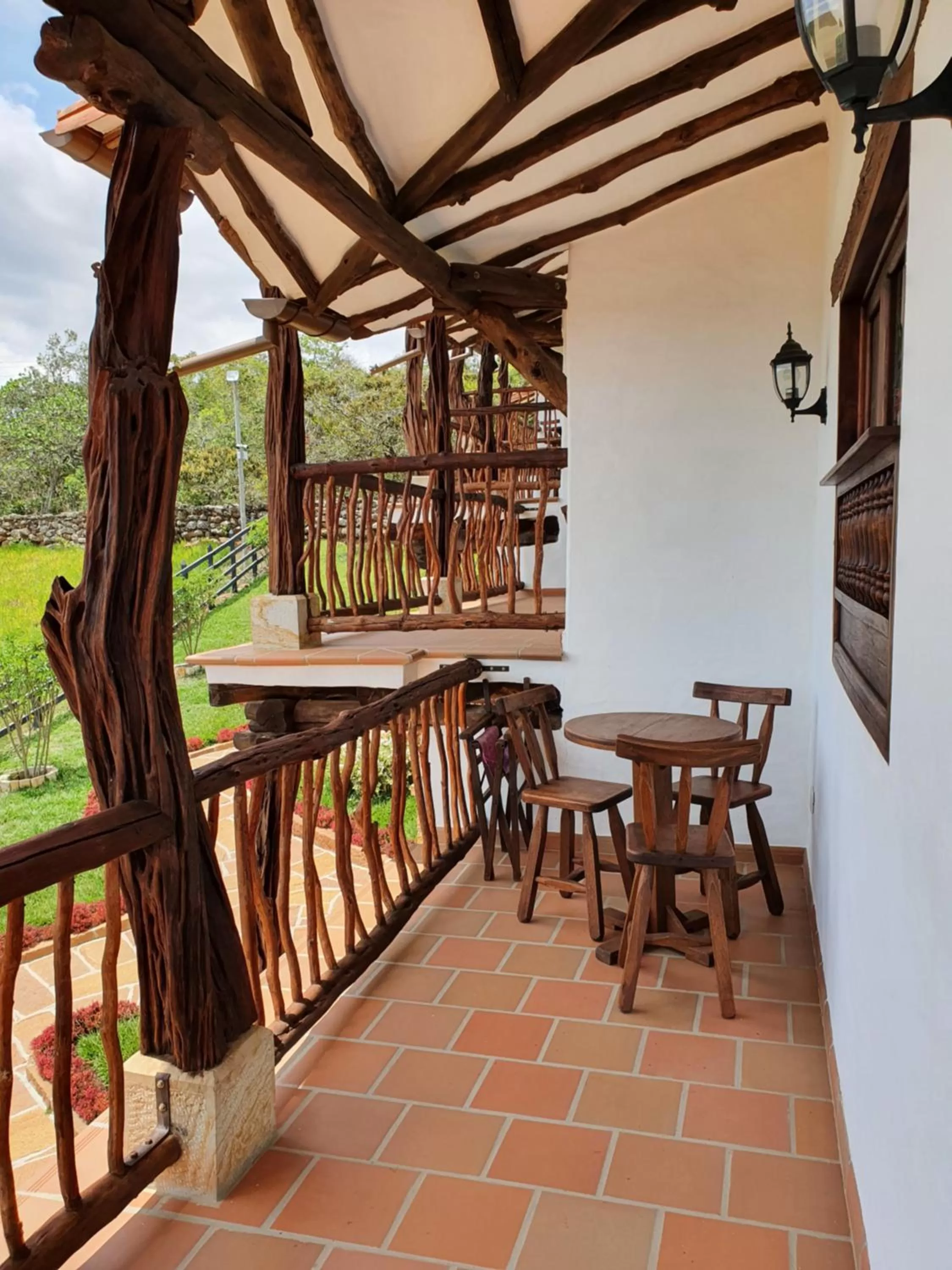 Balcony/Terrace in Hotel Campestre Ataraxia Barichara