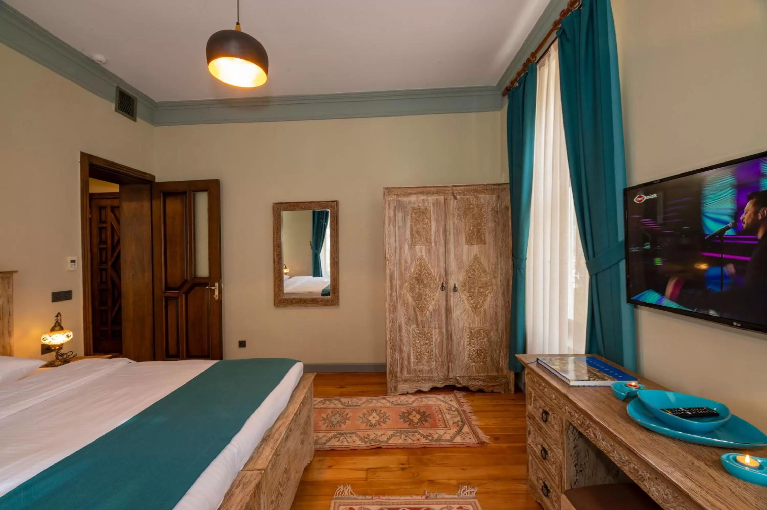 Bed in O'Pera Okanlı Suites