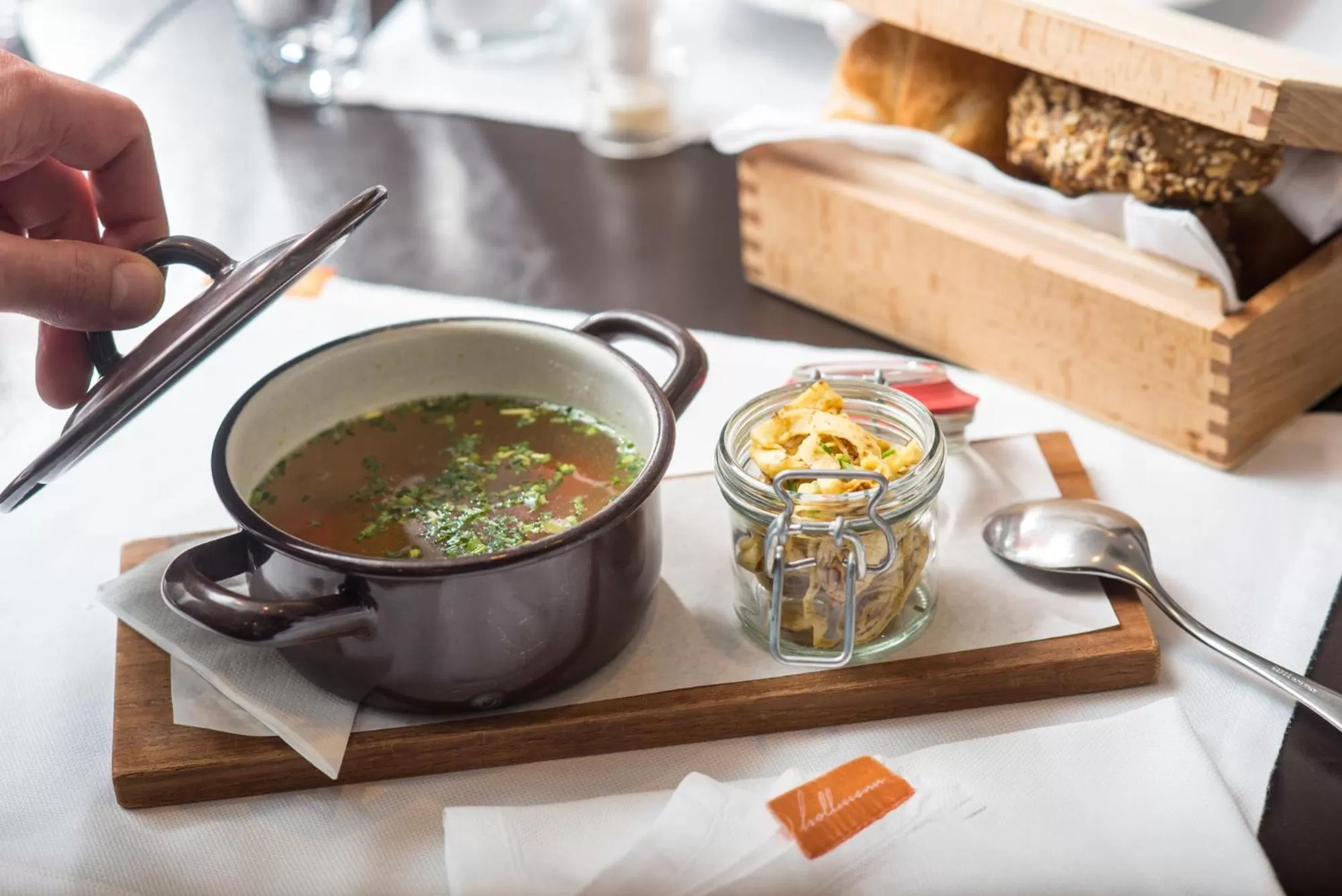 Food close-up in Buxbaum Beletage Design & Boutique Hotel