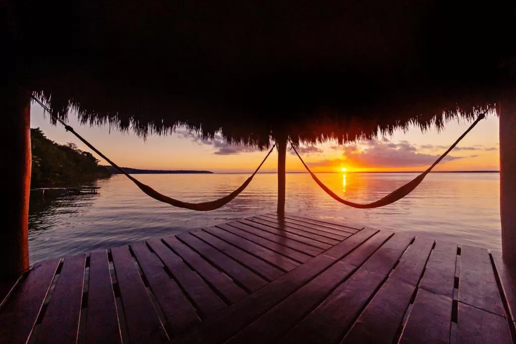 Lake view in Mi Kasa Tu Kasa Bacalar
