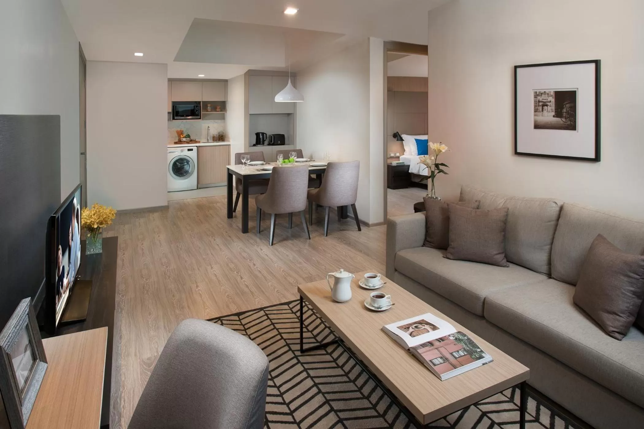 Living room in Somerset Ekamai Bangkok