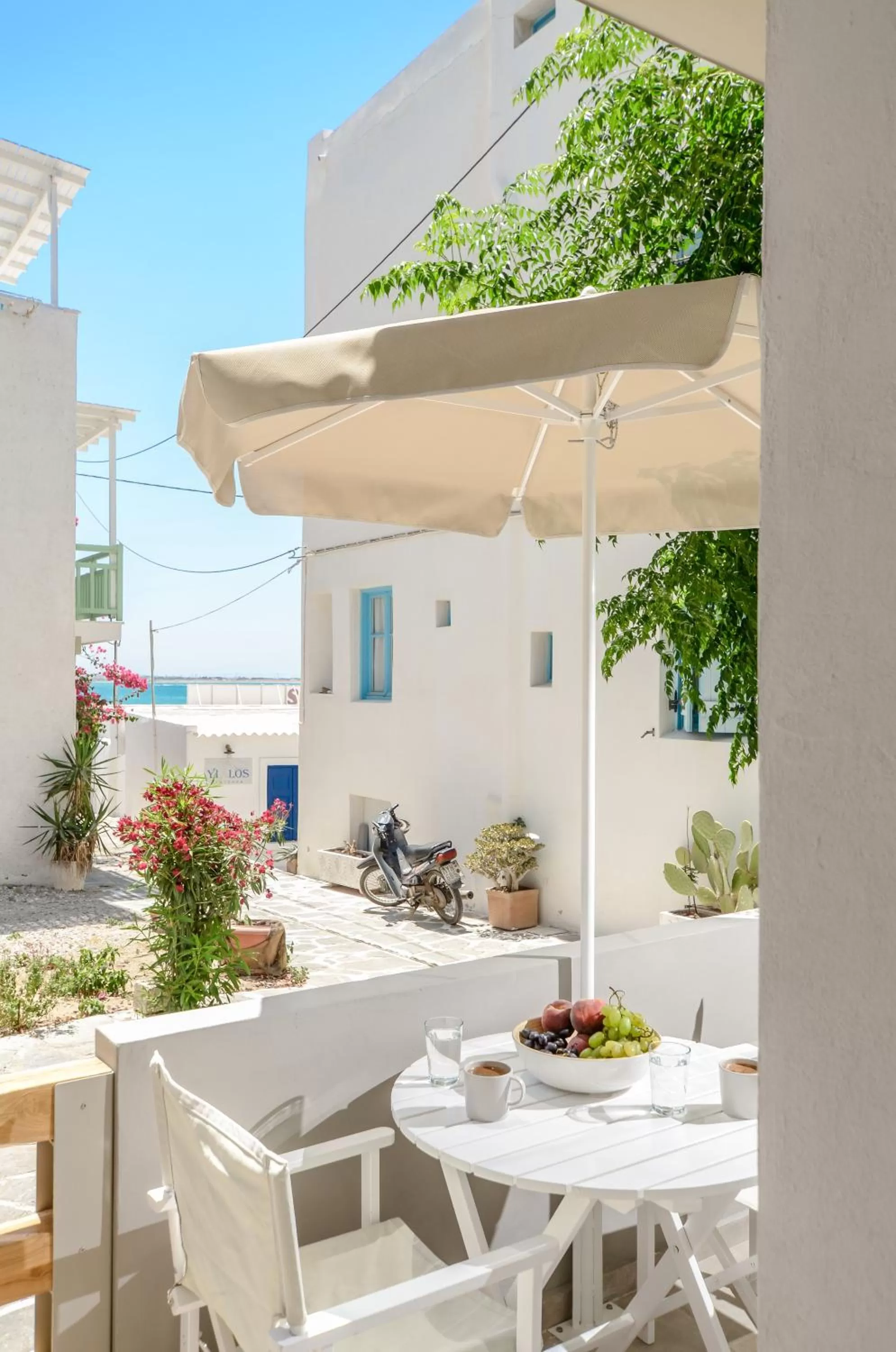 Balcony/Terrace in Panormos Hotel and Studios