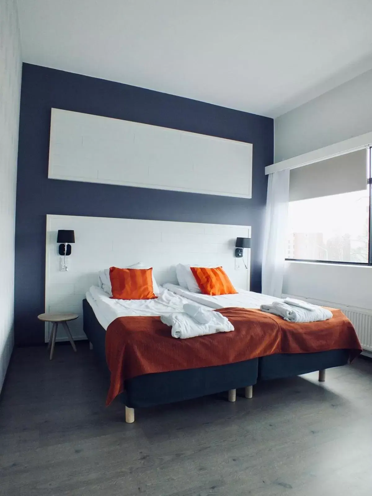 Superior Twin Room with City View in Hotel Fabrik Forssa Superior Twin Room with City View in Hotel Fabrik Forssa