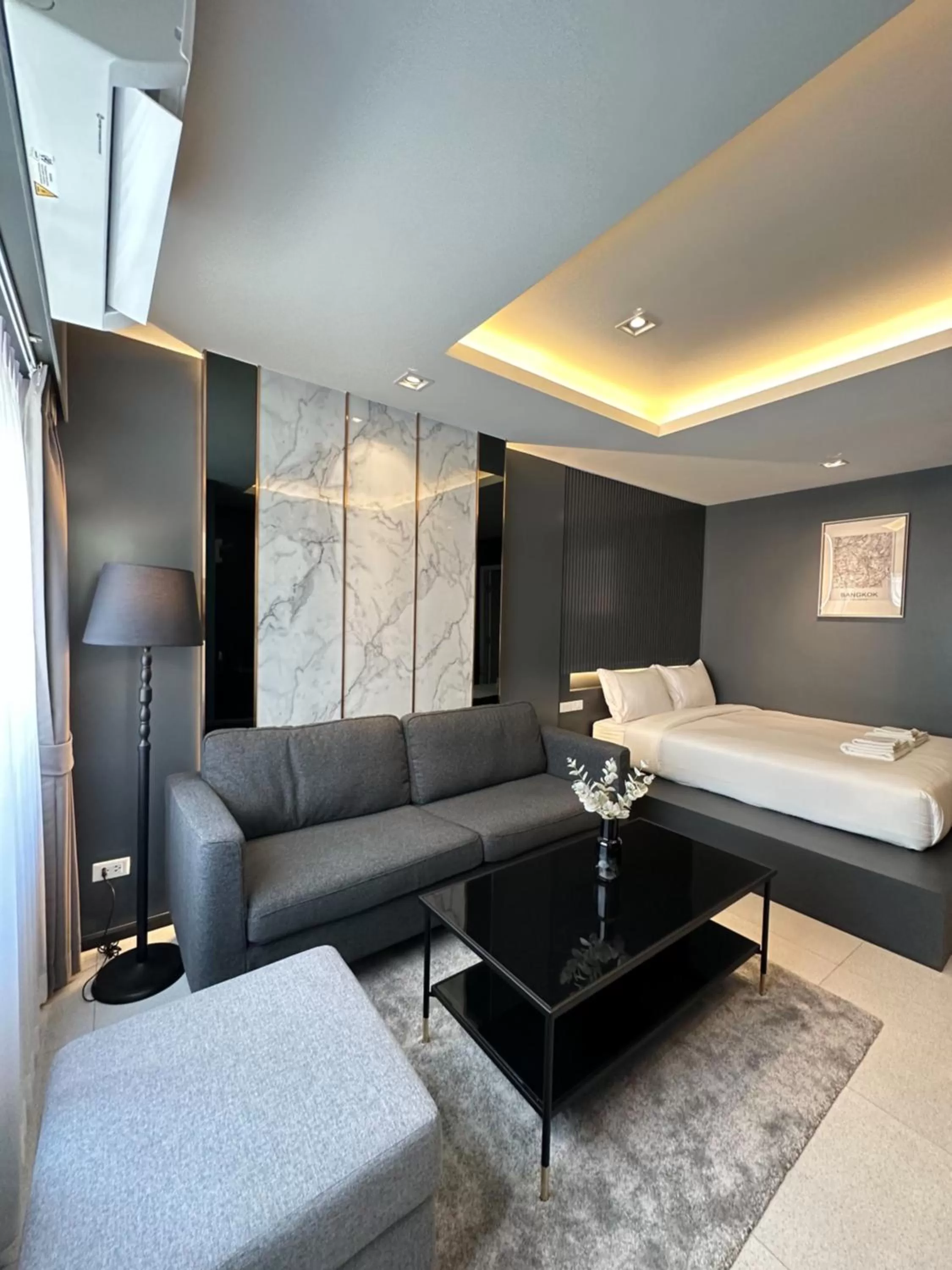 Bed in Ascella Bangkok Hotel