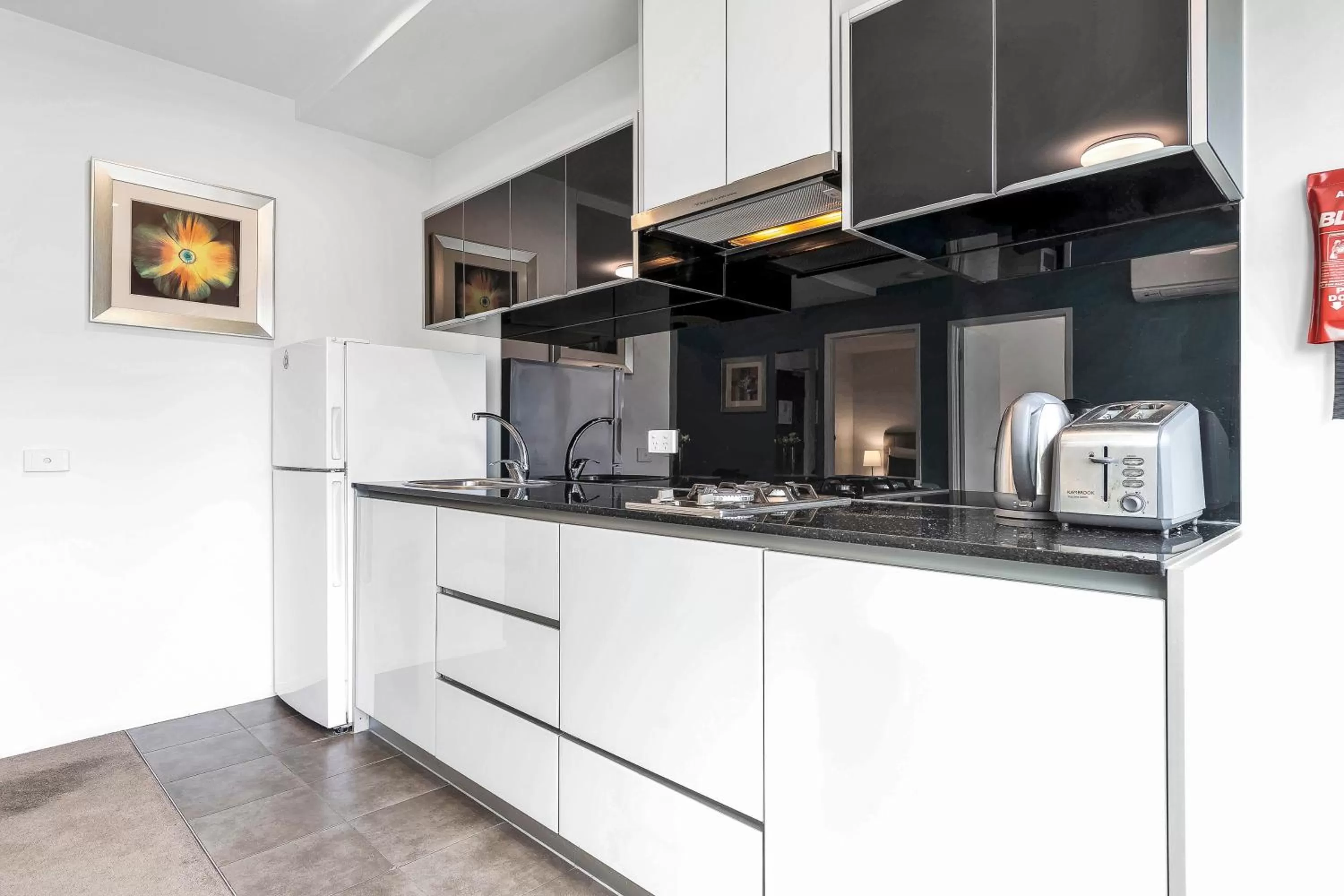 Kitchen or kitchenette in Pegasus Apart-Hotel