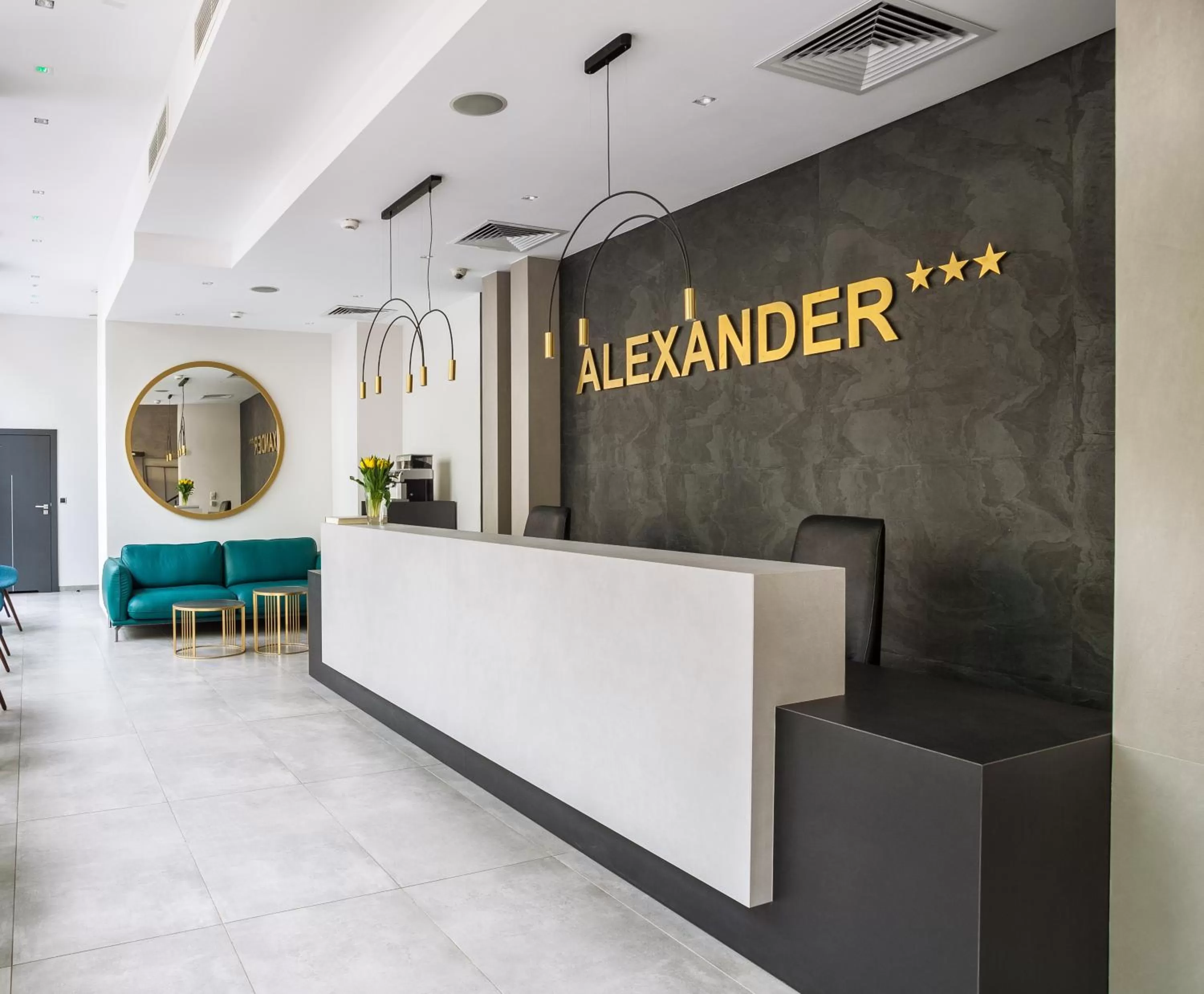 Lobby or reception in Hotel Alexander