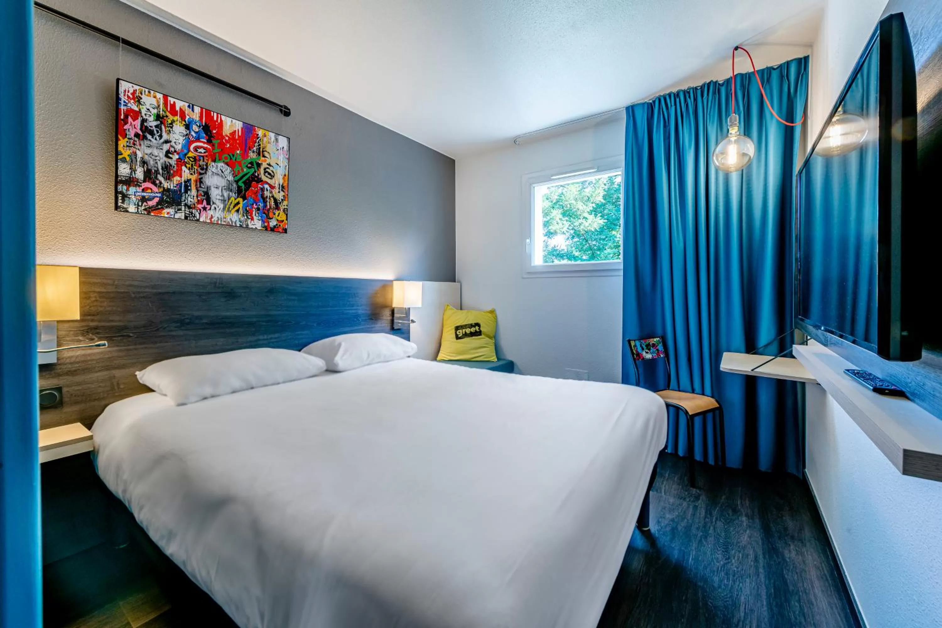 Bedroom, Bed in Greet Hotel Bordeaux Floirac Arena