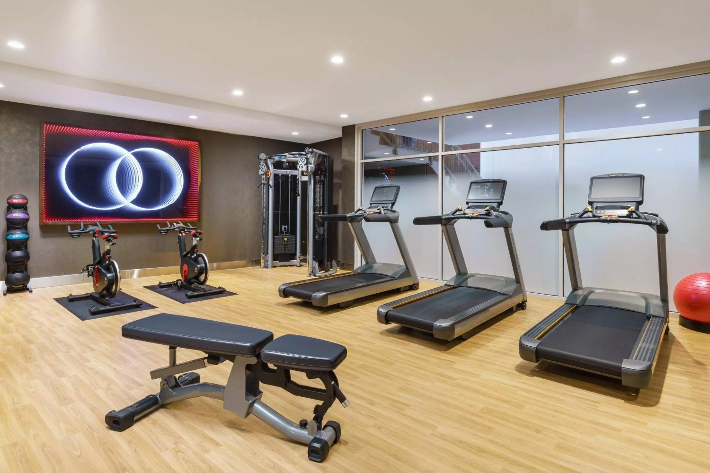 Fitness centre/facilities in AC Hotel by Marriott New York Times Square