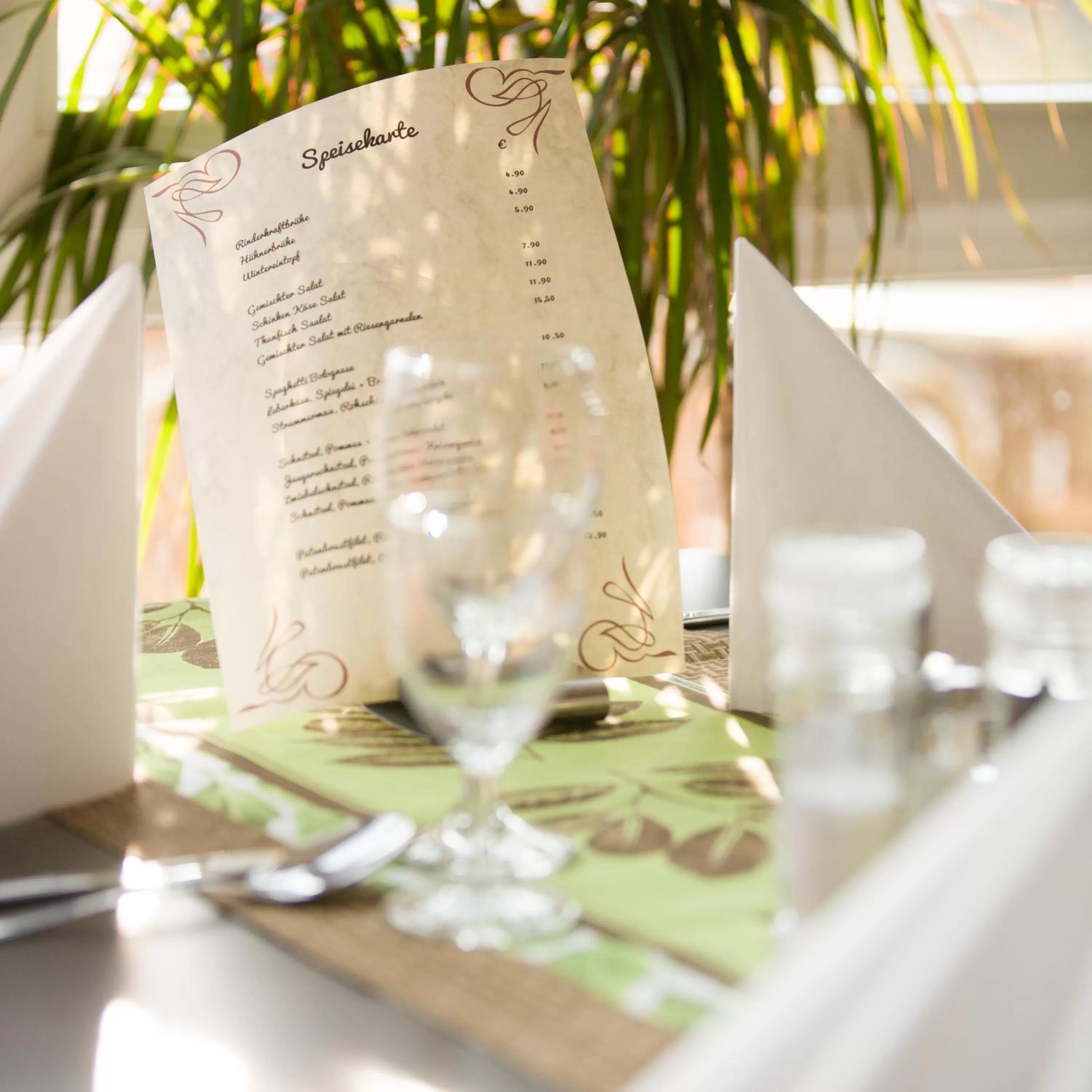 Restaurant/places to eat in Hotel am Wall