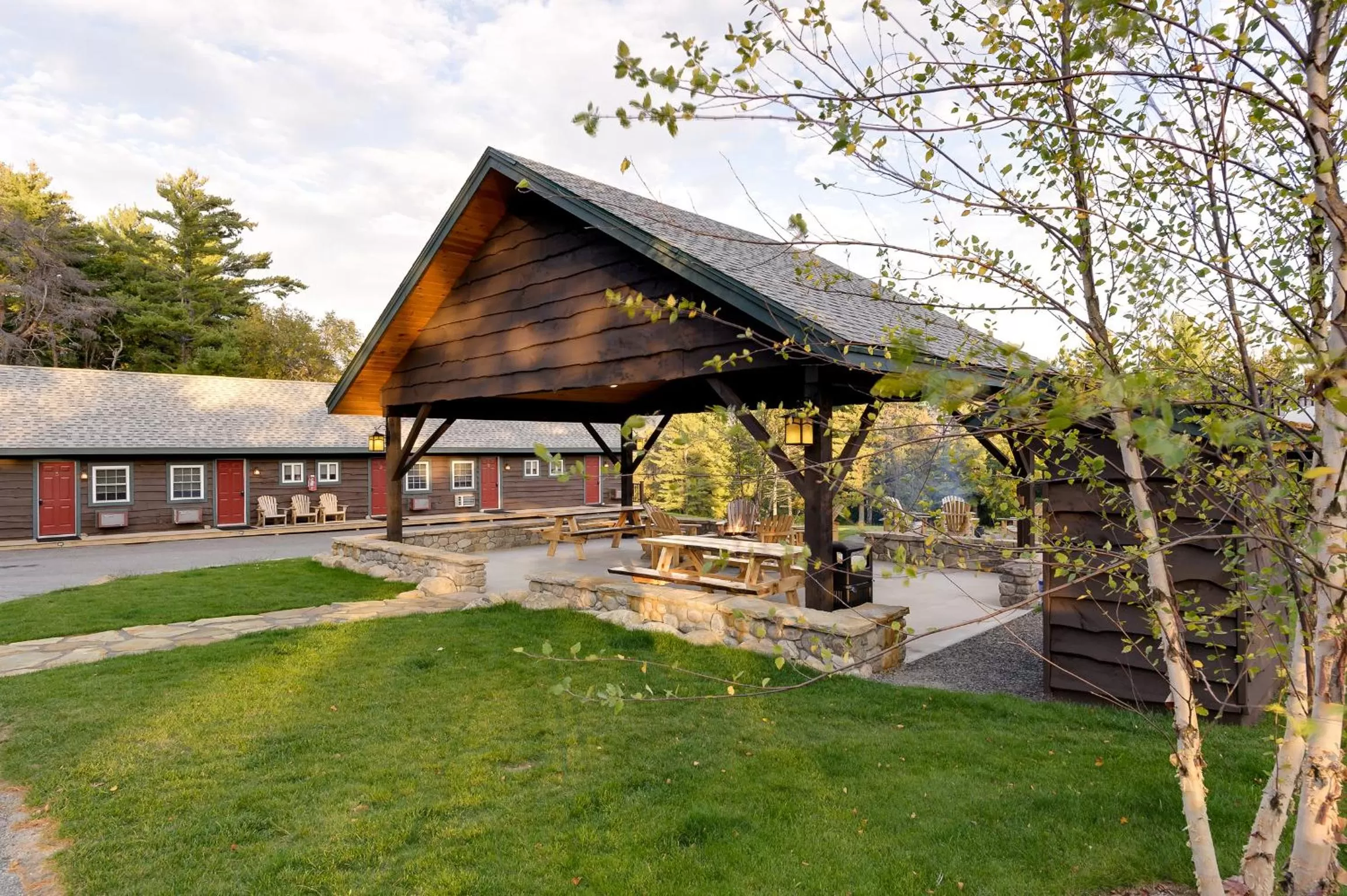 Patio in Cobble Mountain Lodge