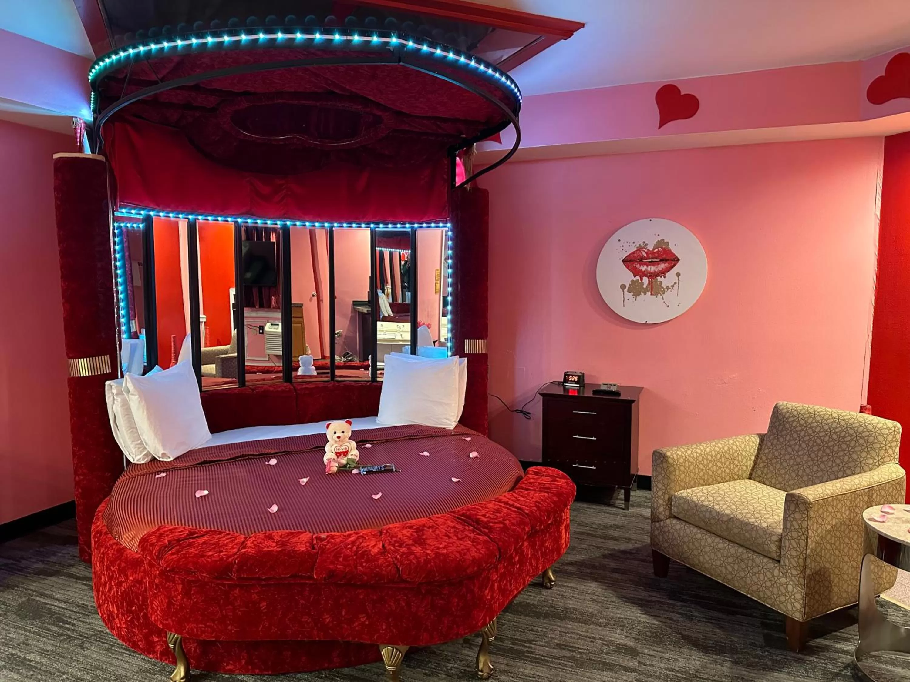 Bedroom in Inn of the Dove Harrisburg-Hershey Romantic Suites