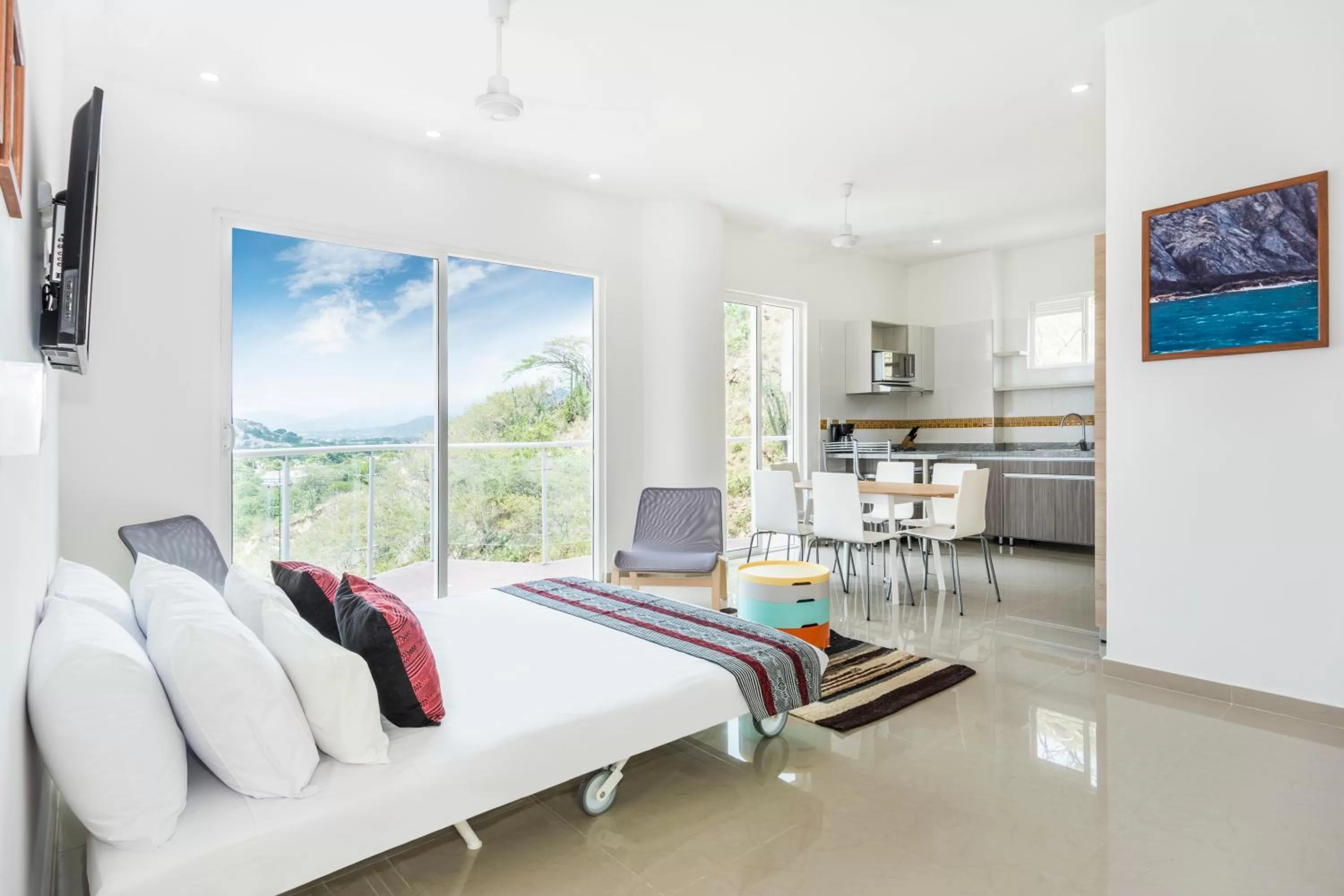 Kitchen or kitchenette in Terrazas Tayrona Travelers Apartamentos y Suites