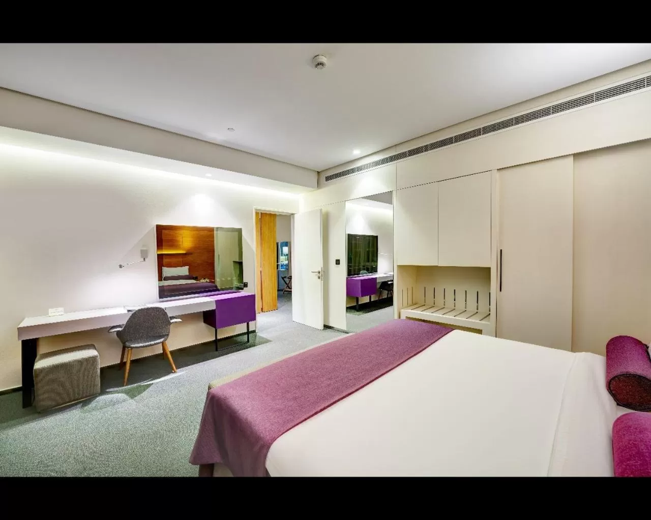 Bedroom, Bed in The Act Hotel Sharjah