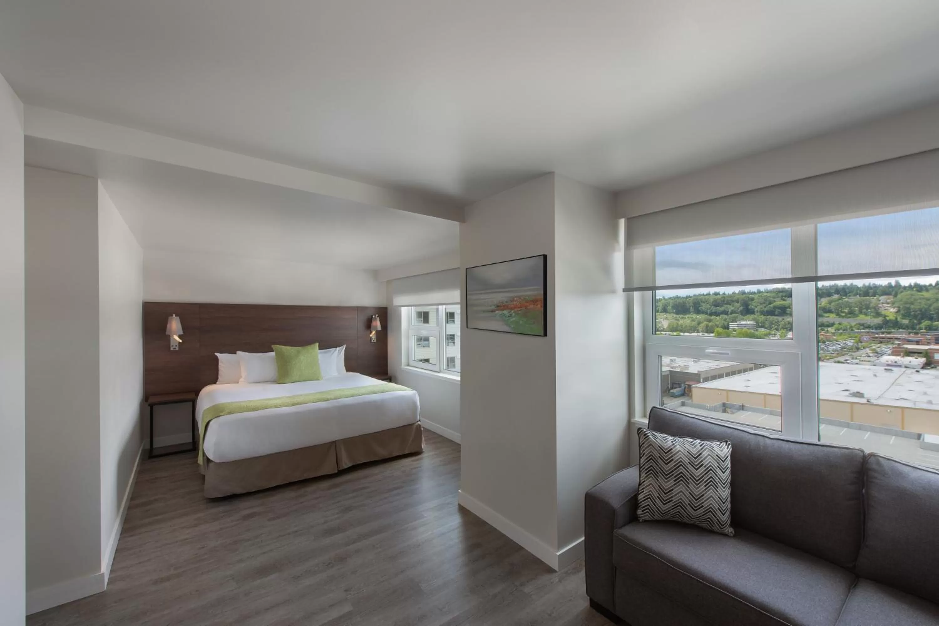 Bedroom, Bed in Hotel Interurban Seattle Airport SeaTac