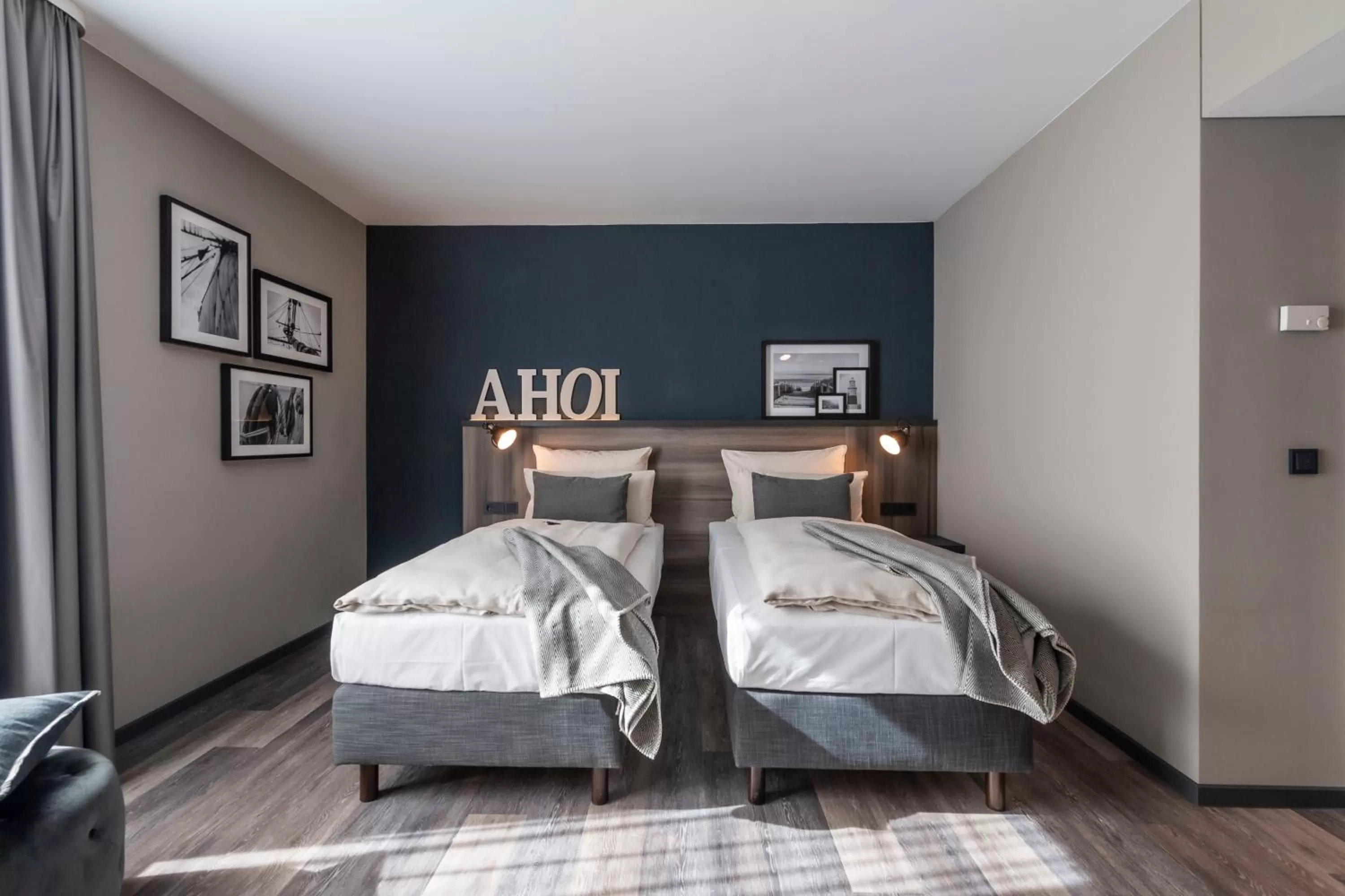 Bed in HARBR Hotel Ludwigsburg, a member of Radisson Individuals