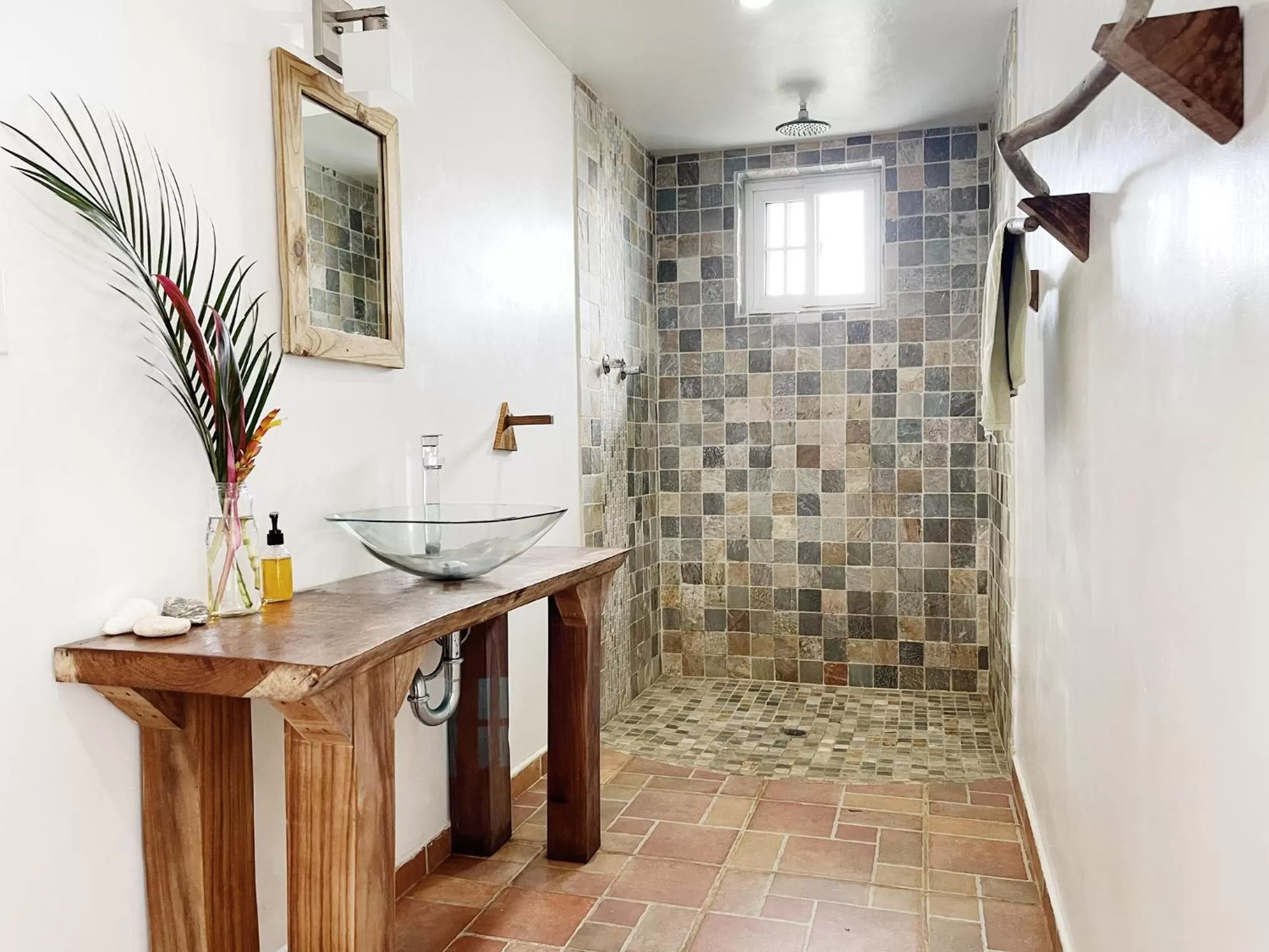 Bathroom in Bird Island Bungalows