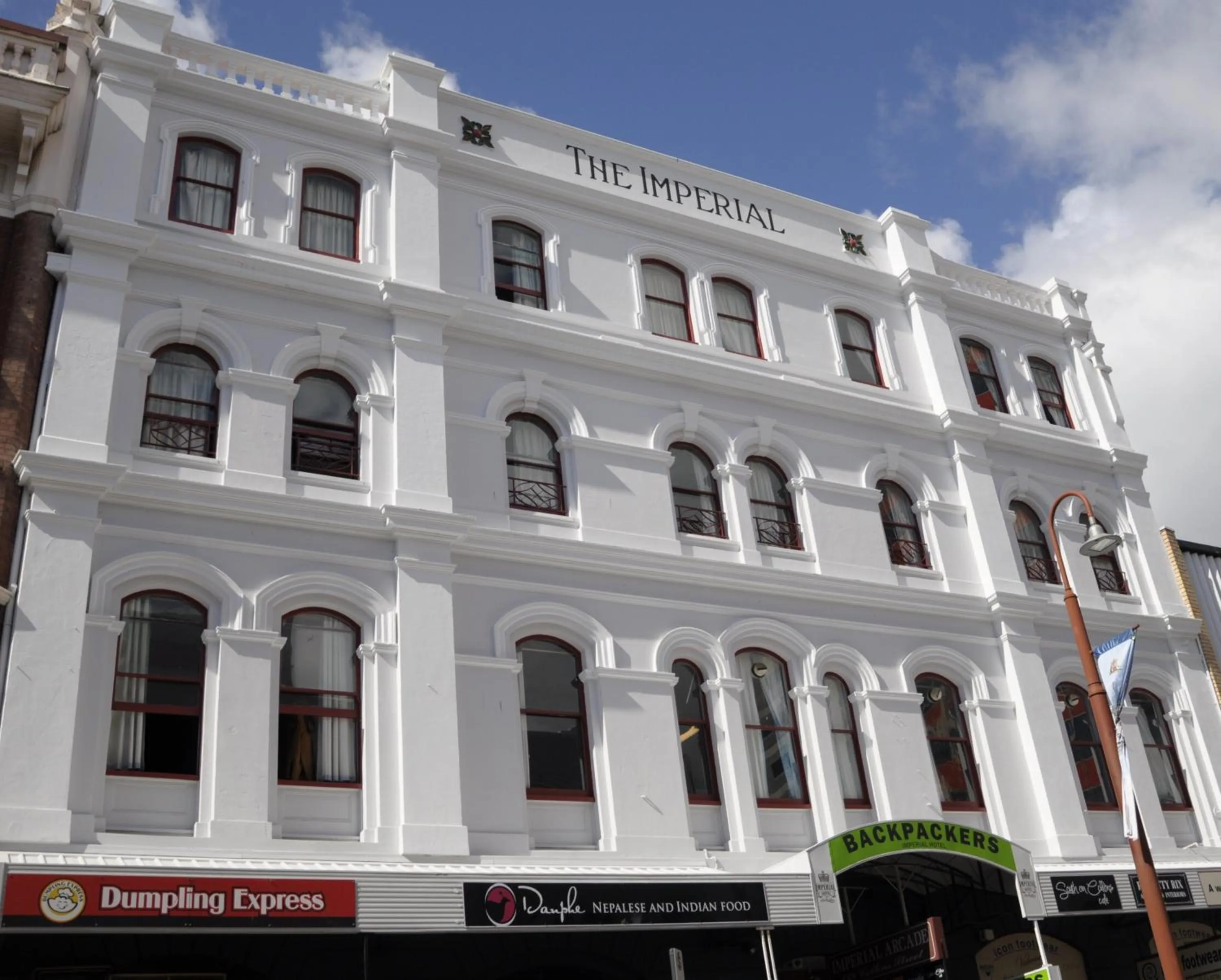 Property building in Backpackers Imperial Hotel