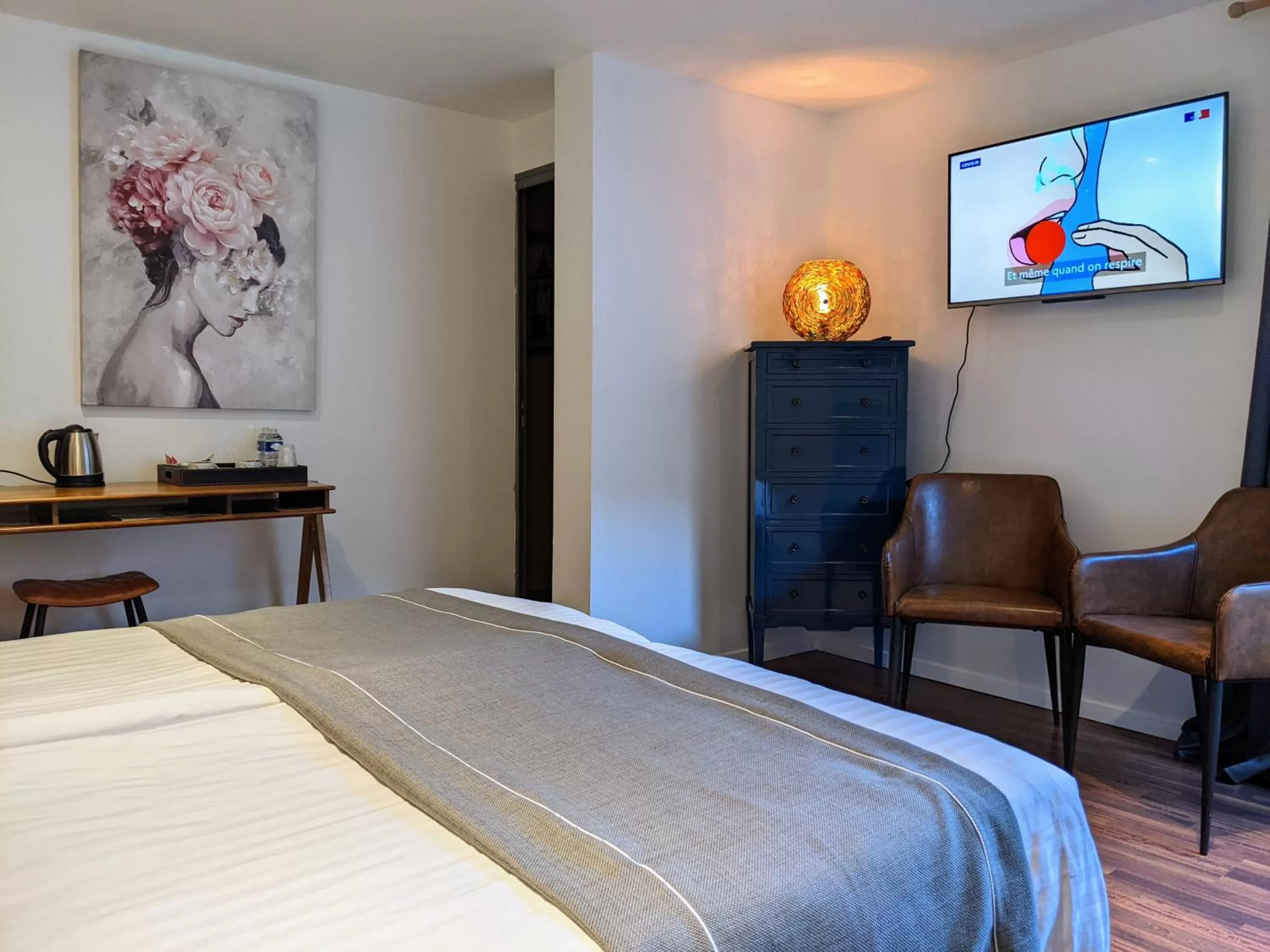 Bedroom, Bed in Chambres d'Hôtes La Filature