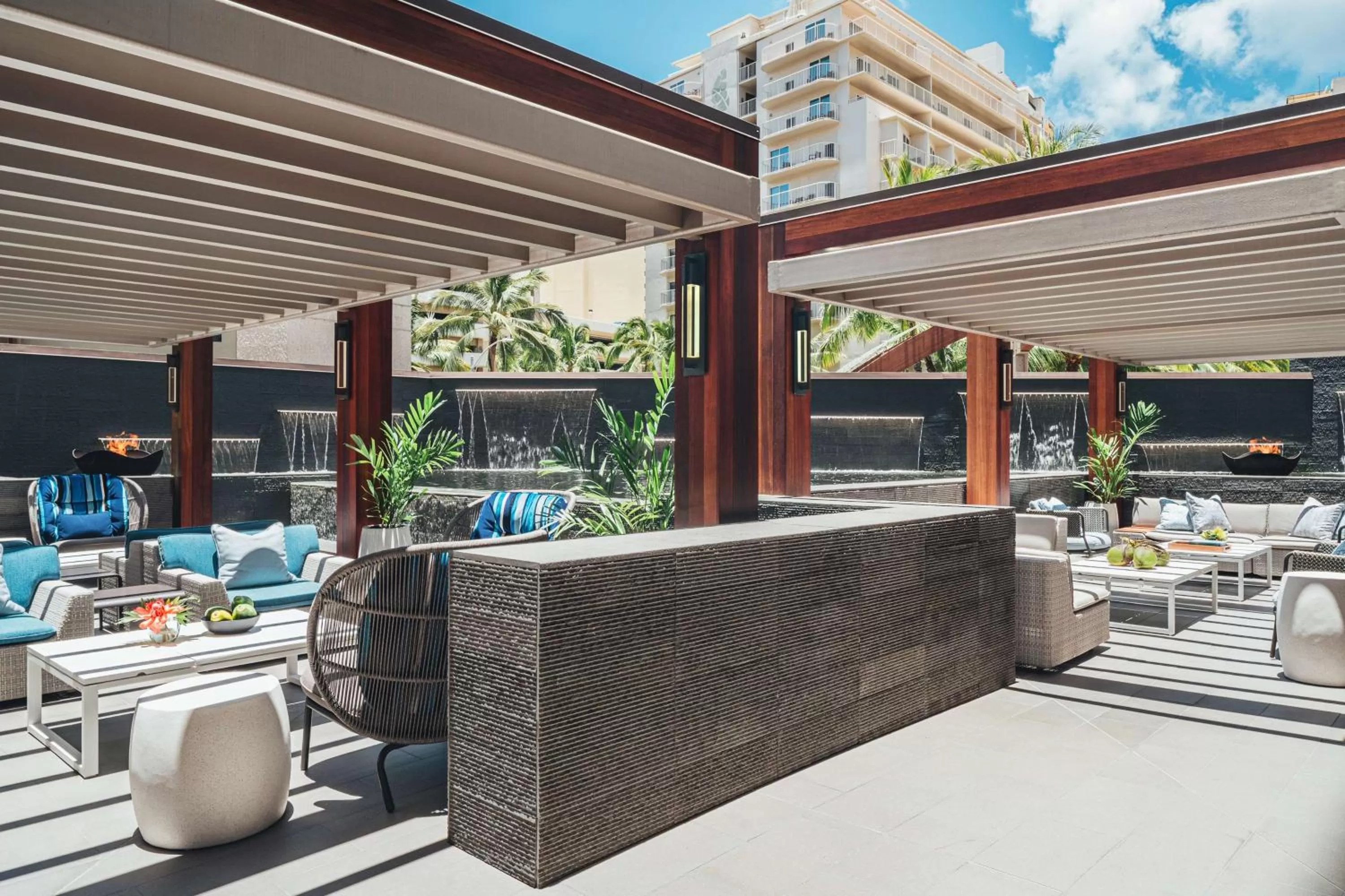 Patio in Hilton Grand Vacations Club Hokulani Waikiki Honolulu