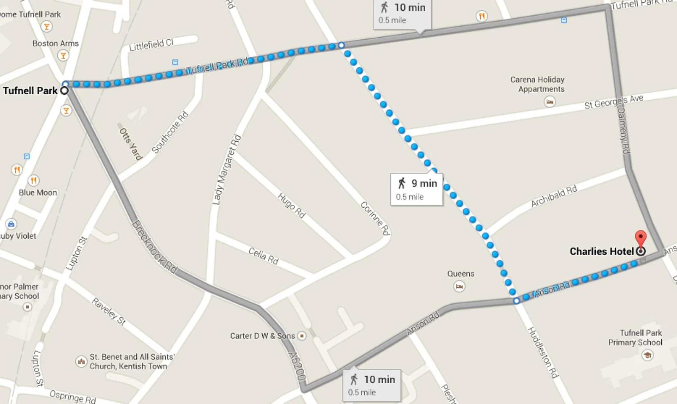 Bird's eye view in Charlie Hotel