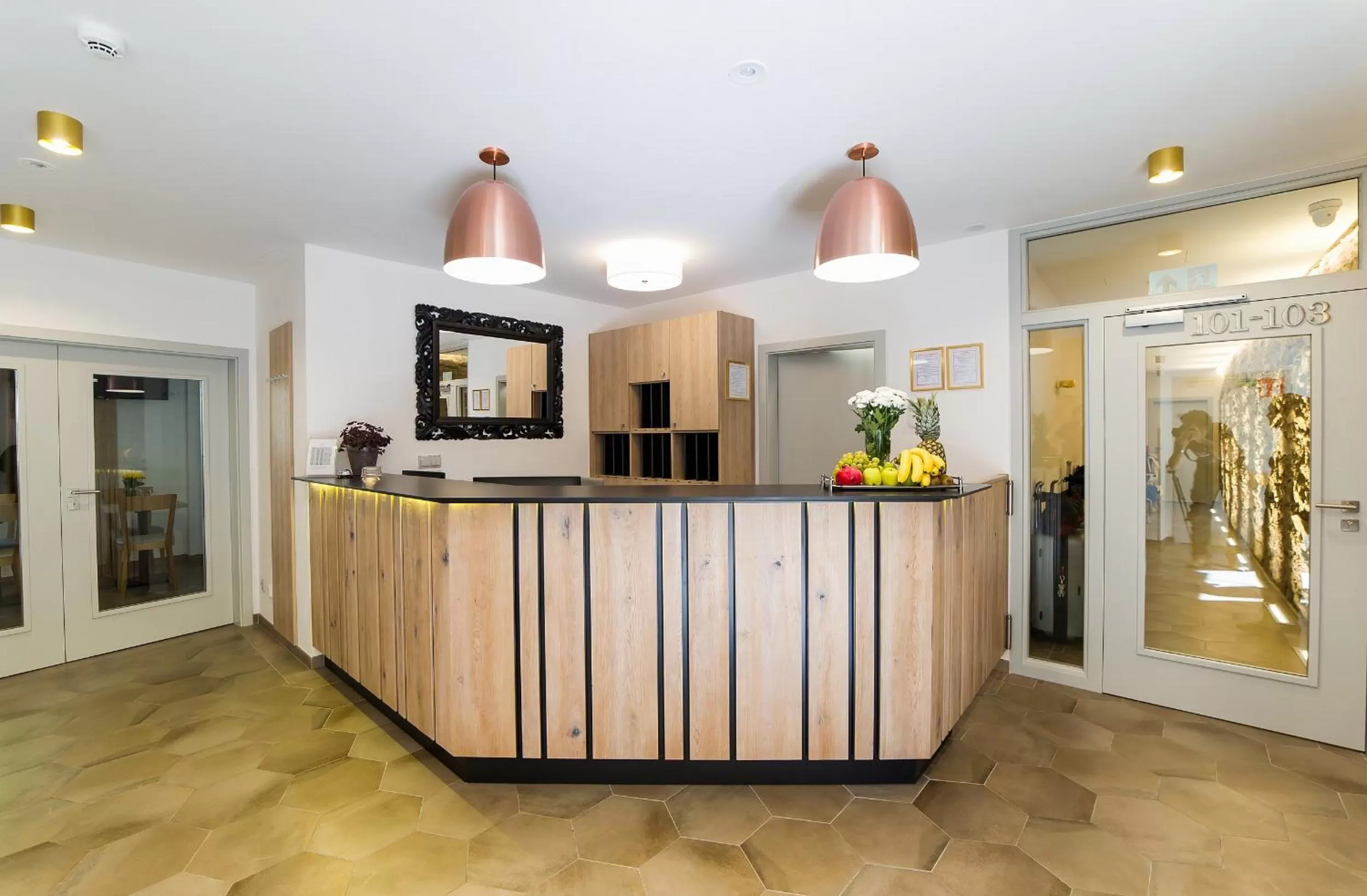 Lobby or reception in Garni hotel Castle Bridge