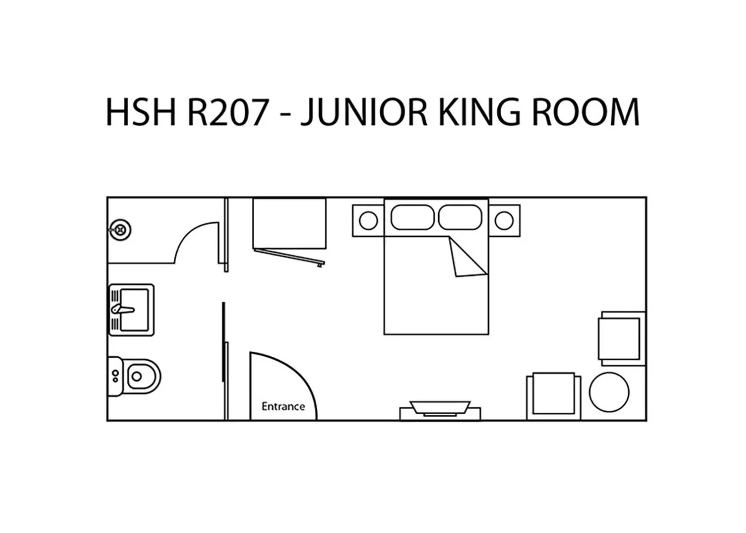 Floor plan in Heeren Straits Hotel