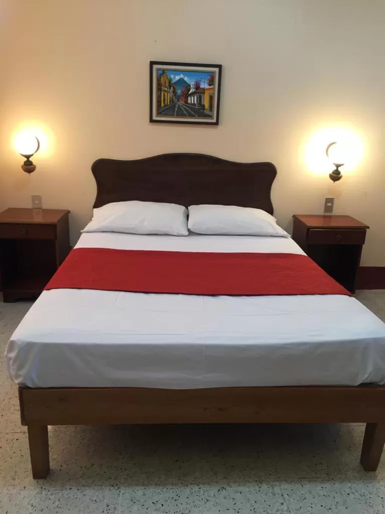 Bed in Hotel El Reformador