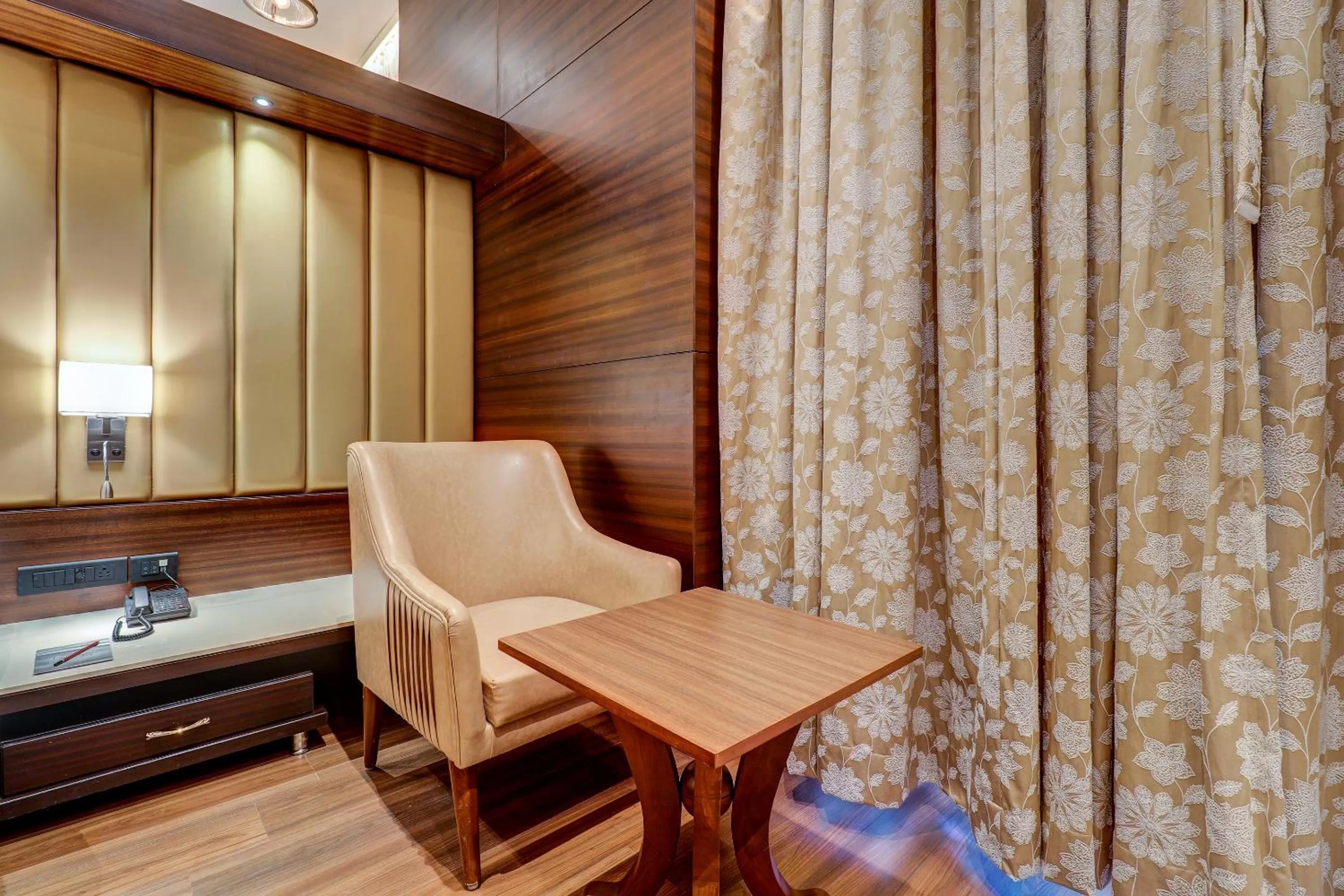 Seating area in Hotel Gurudev Grand