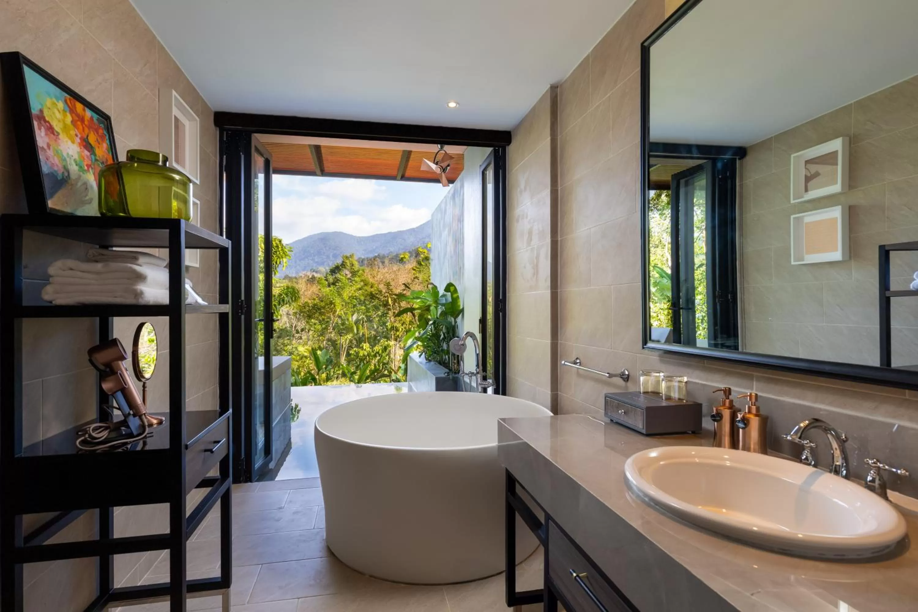 Bathroom in Kachonghills Tented Resort Trang