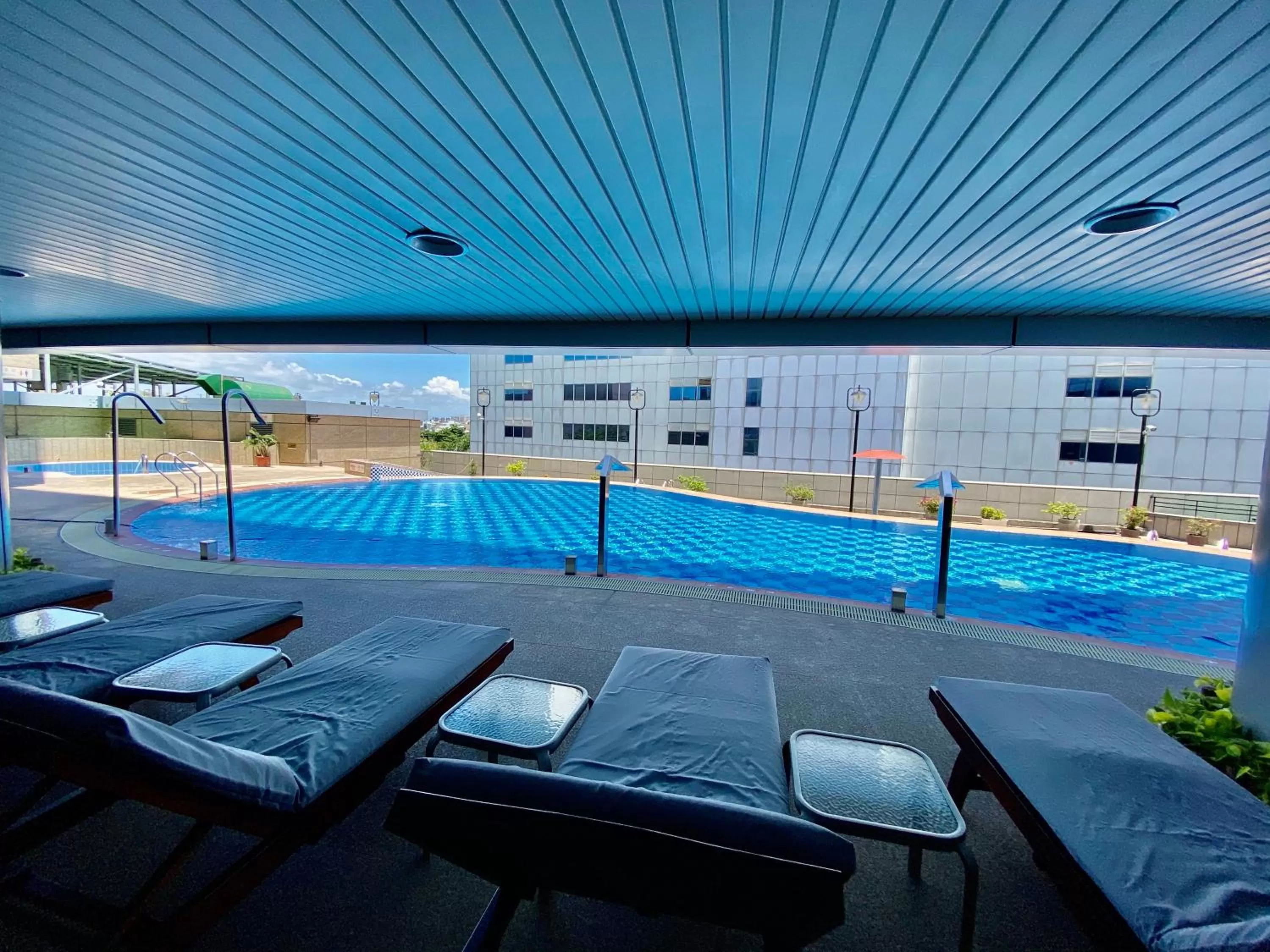 Pool view in Evergreen Plaza Hotel - Tainan
