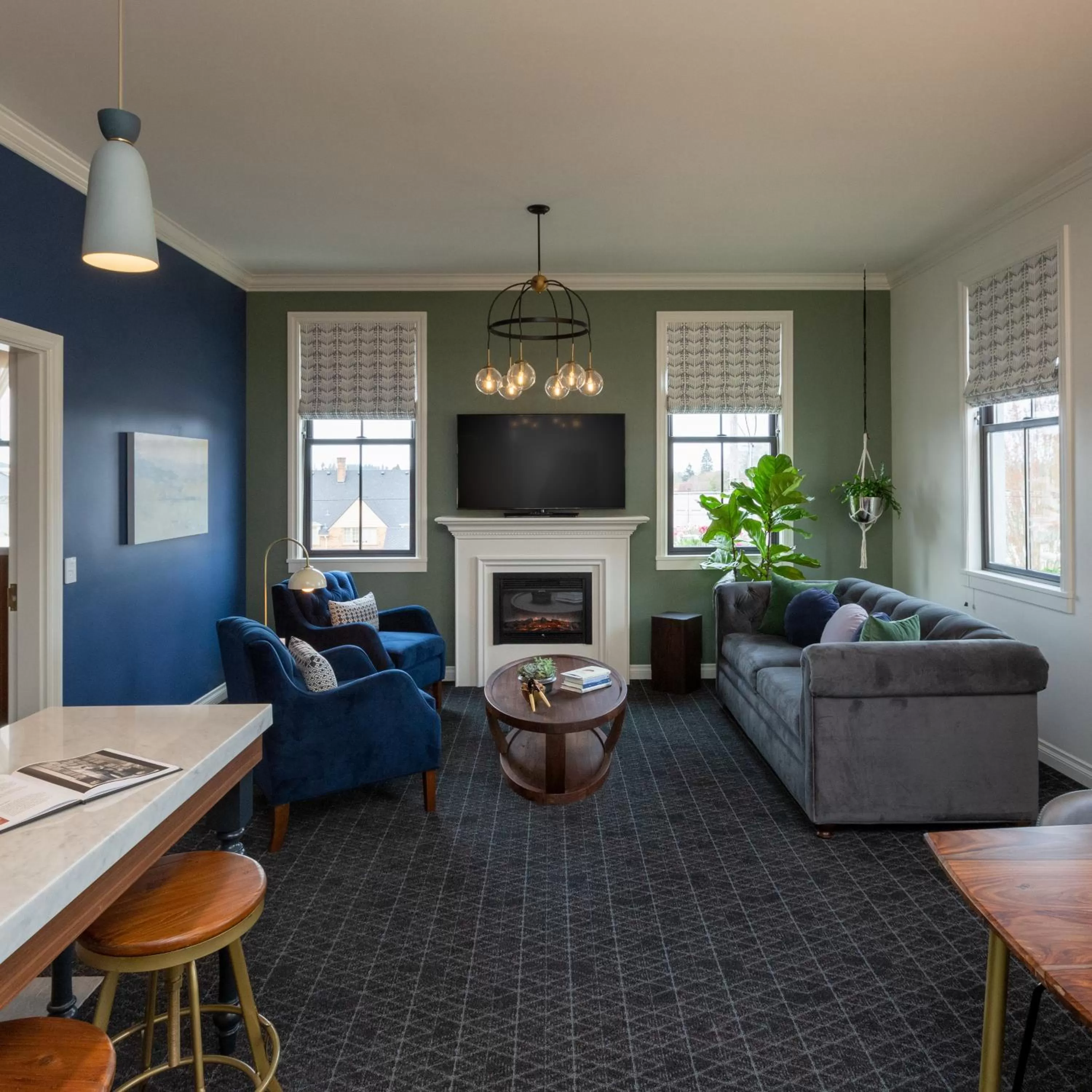 Living room in Atticus Hotel