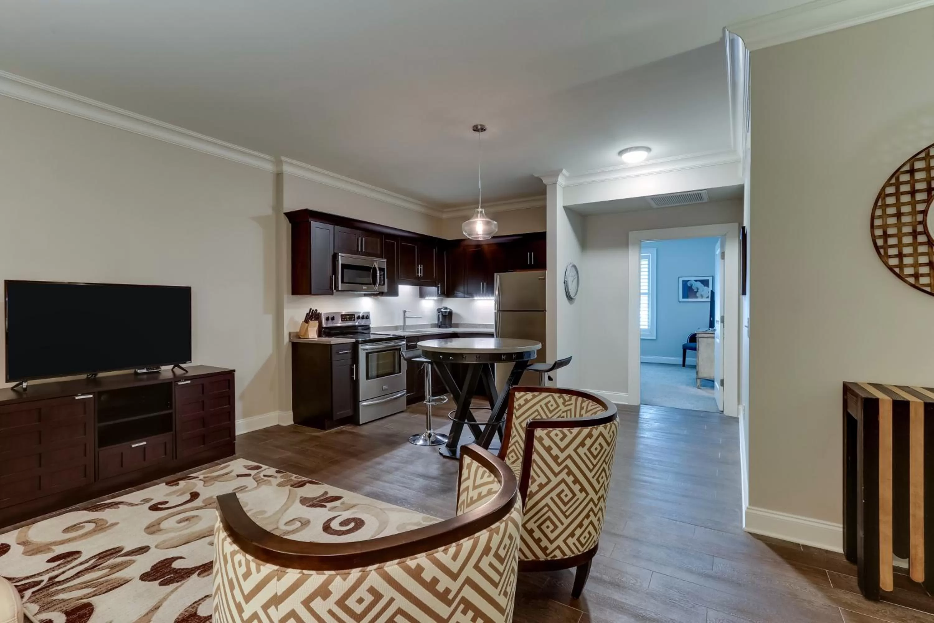 Seating area in The Mantissa Hotel