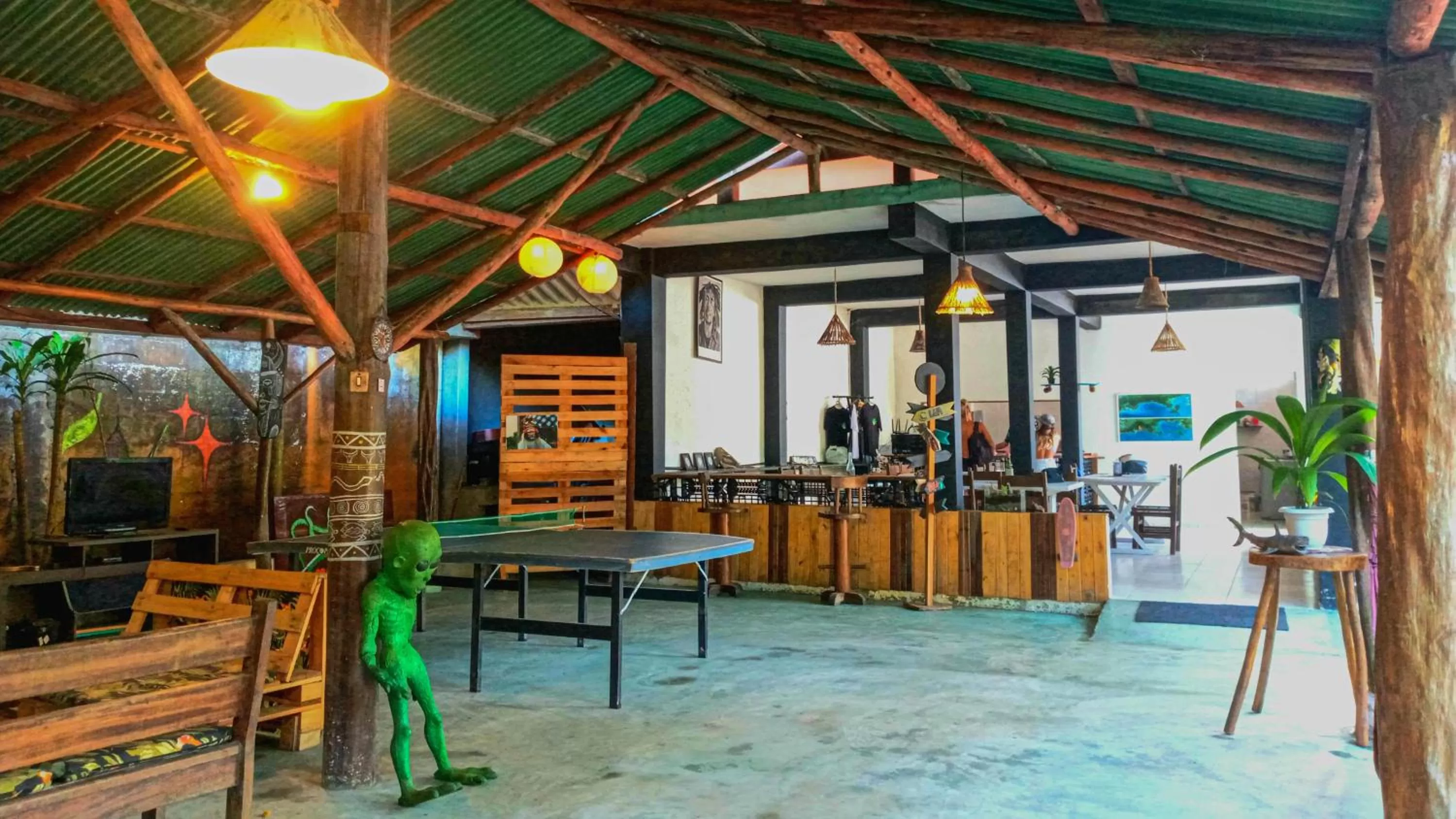 Lounge or bar in Pousada e Hostel Marthi