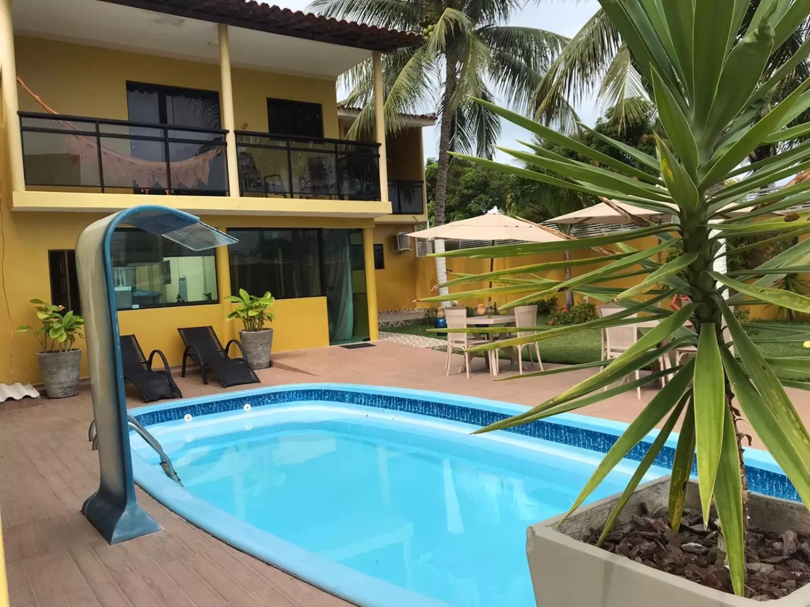 Pool view in Pousada Gamela do Maragogi