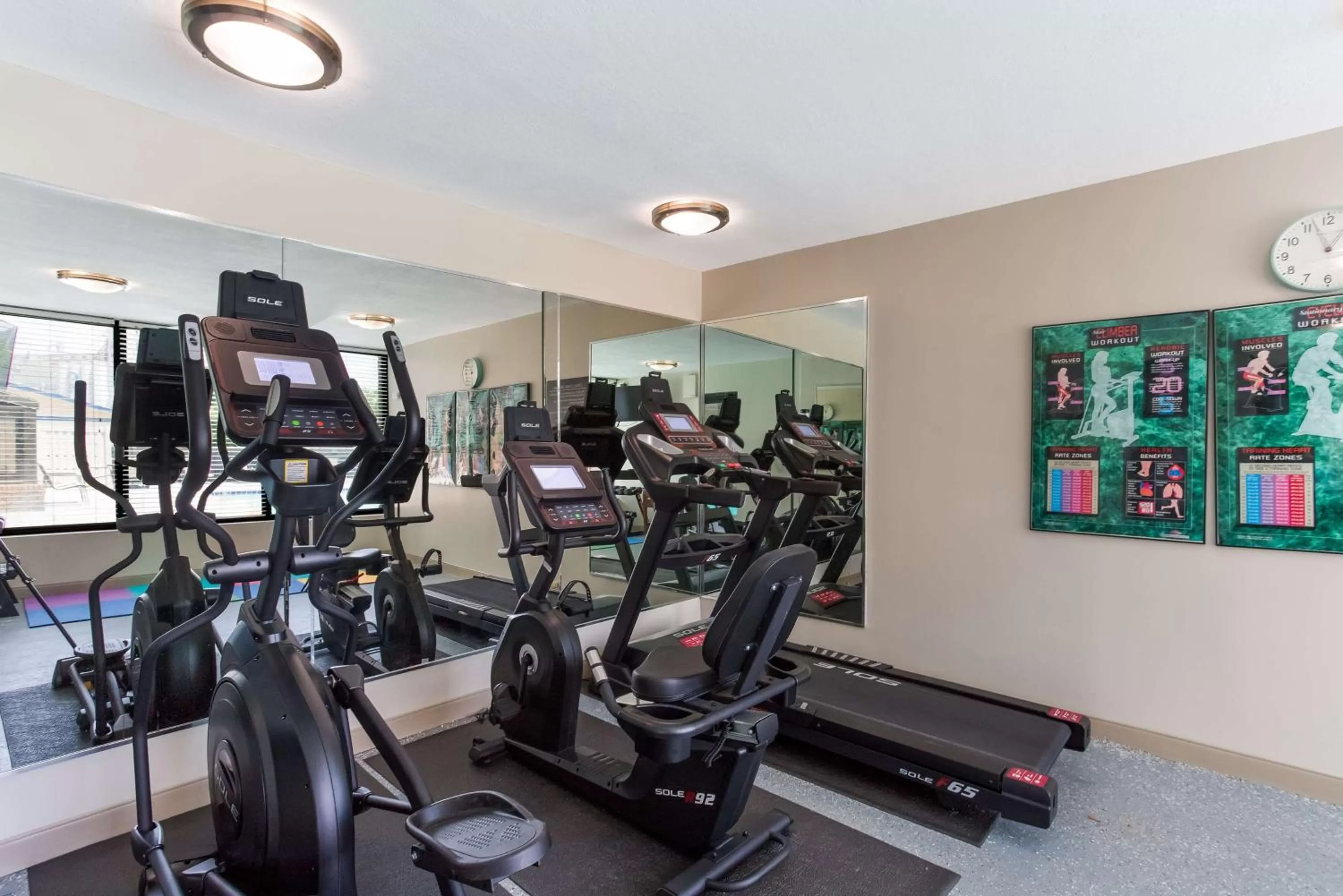 Fitness centre/facilities in SureStay Plus Hotel by Best Western Greenwood