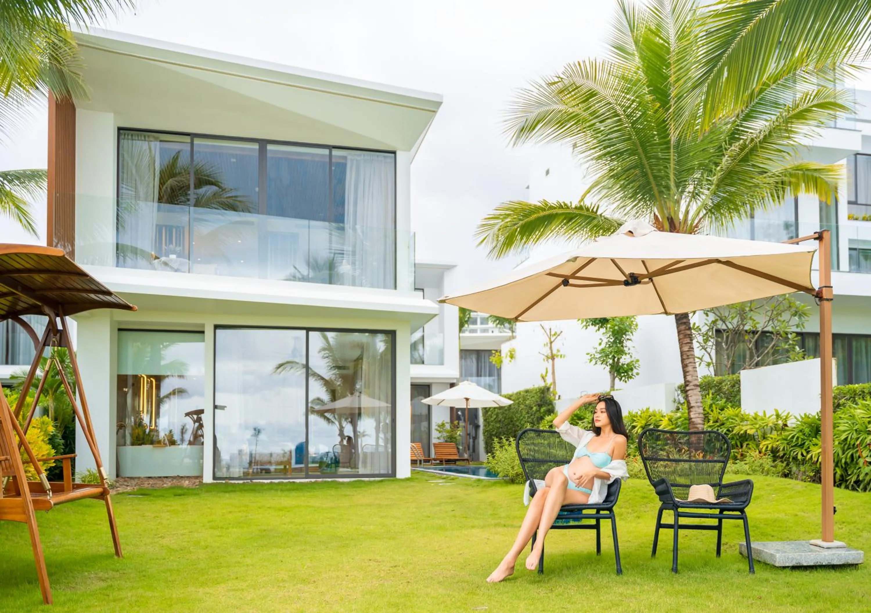 Patio in Wyndham Hoi An Royal Beachfront Resort & Villas