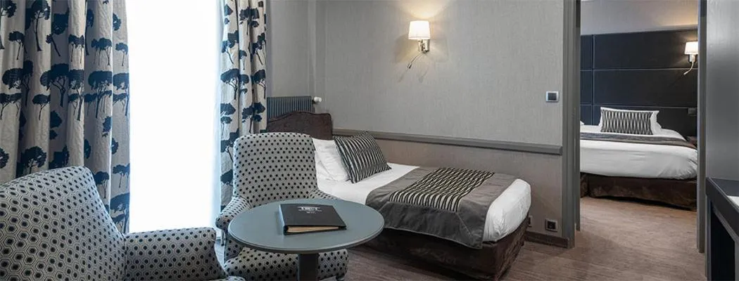 Bed in Le Grand Hotel & Spa