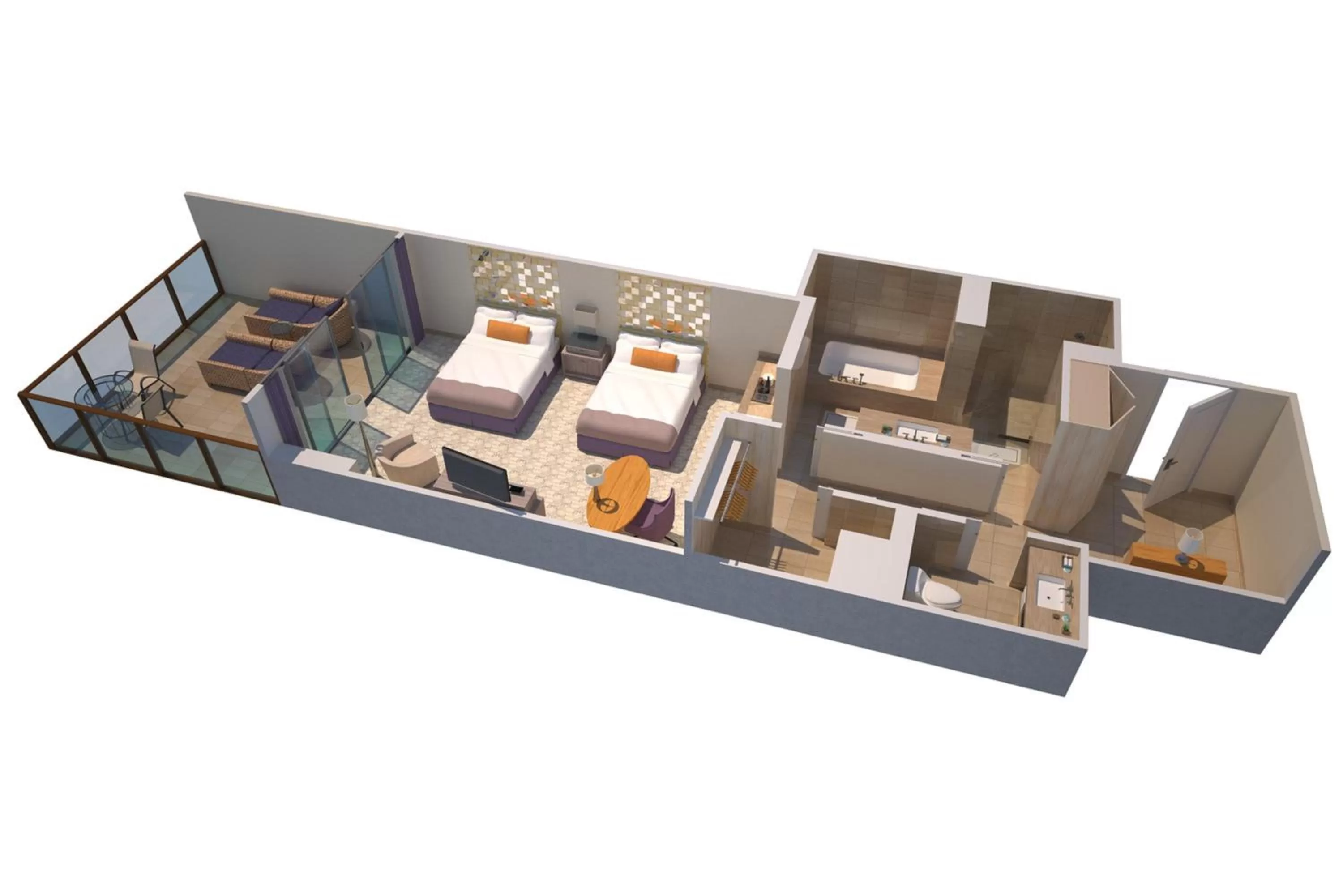 Grand Luxe Queen Beds, Guest room, 2 Queen, Oceanfront in The St. Regis Bal Harbour Resort