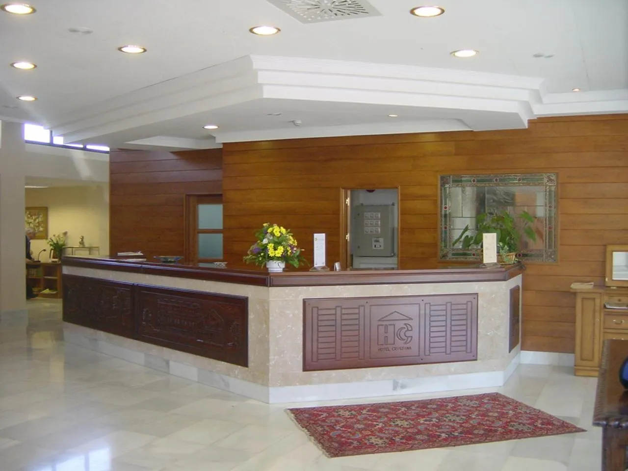 Lobby or reception in Hotel Cristina