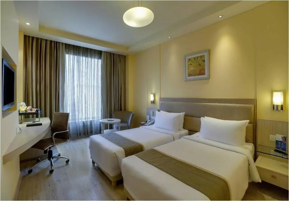 Bed in Hotel Claresta