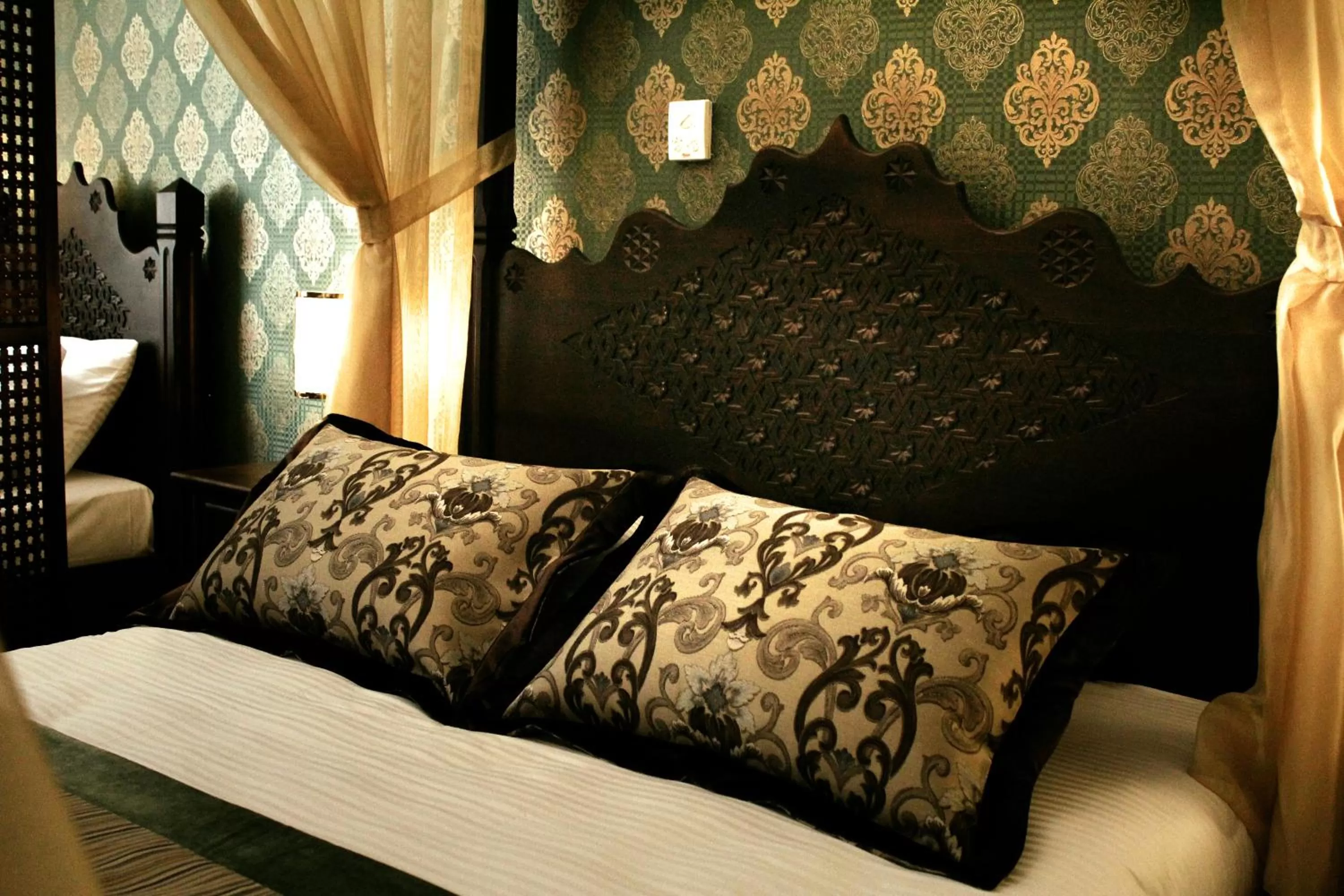 Bed in İsa Begov Hamam Hotel