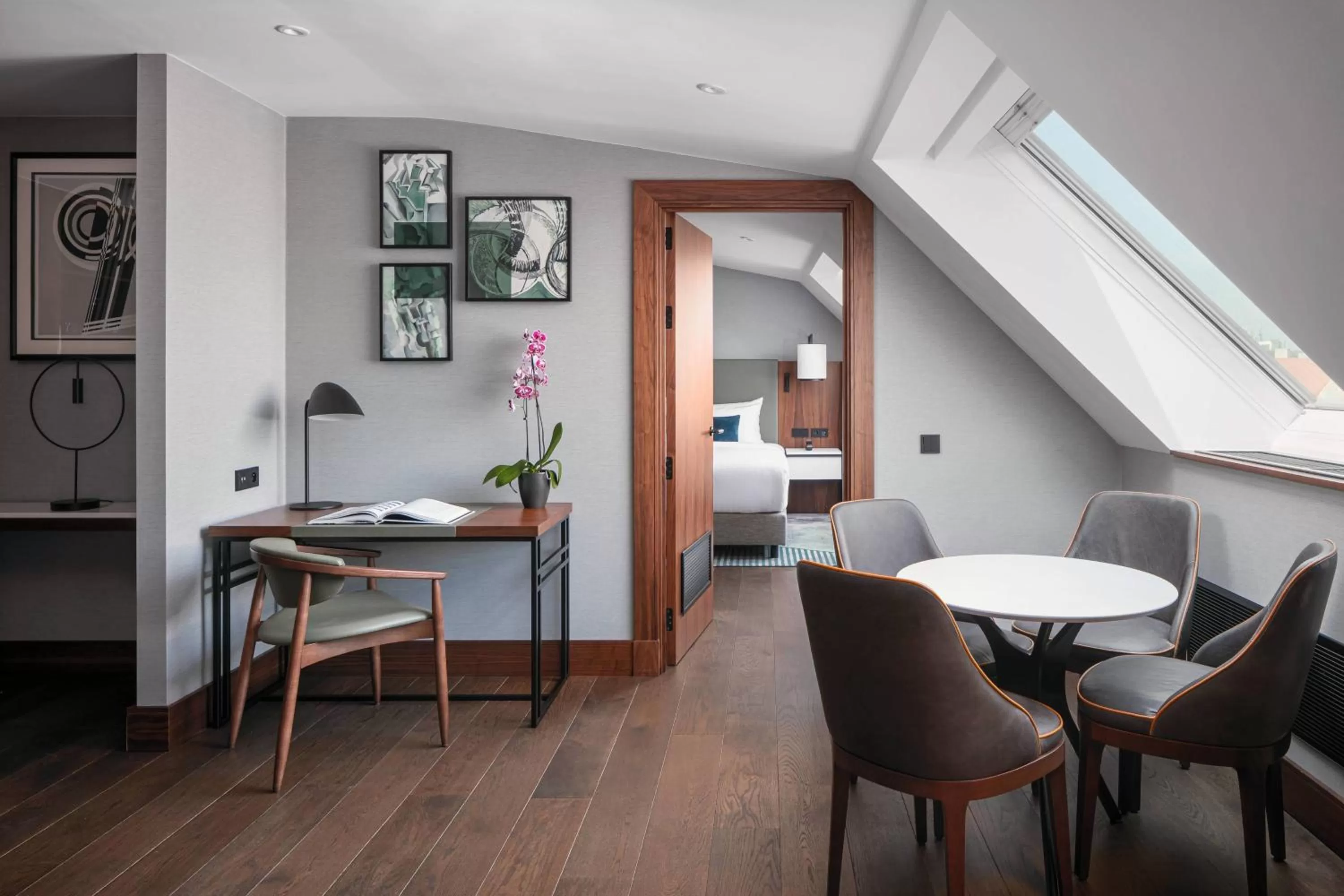 Bedroom in Prague Marriott Hotel