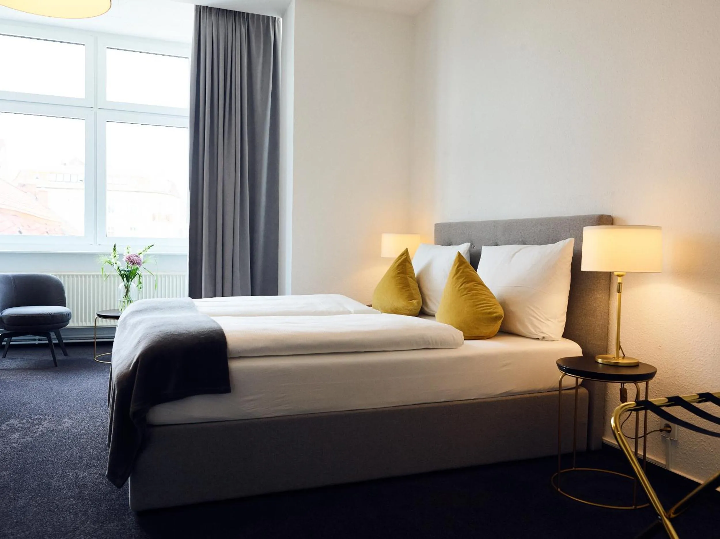 Bed in Hotel Lindenufer