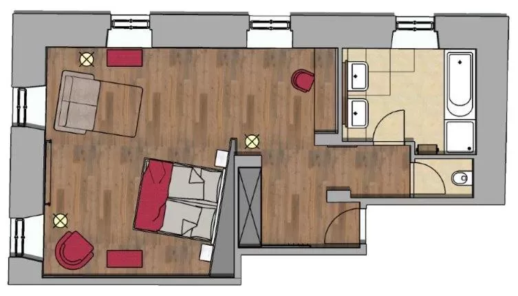 Floor Plan in Das Schloss an der Eisenstrasse