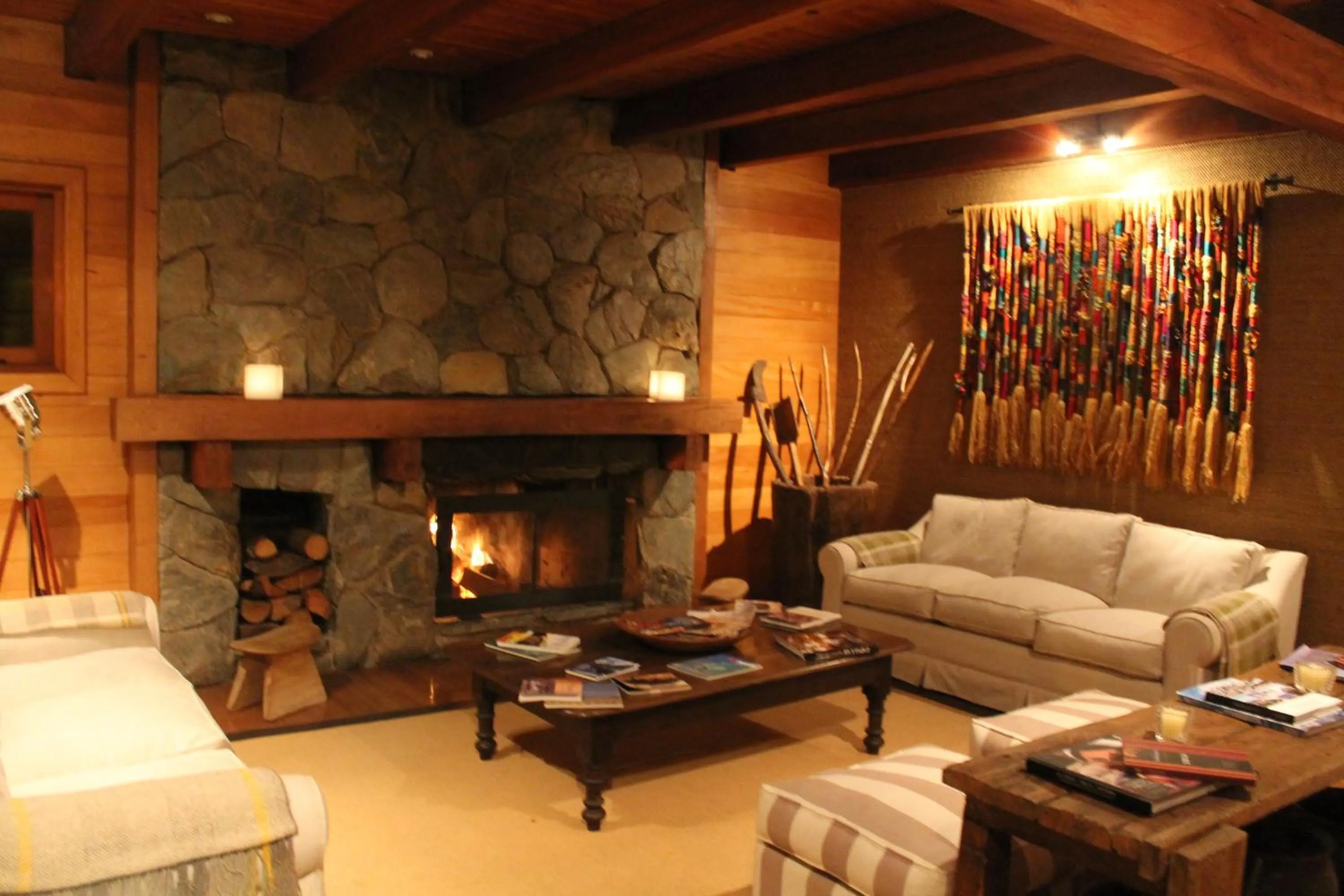 Decorative detail in Hotel Puelche