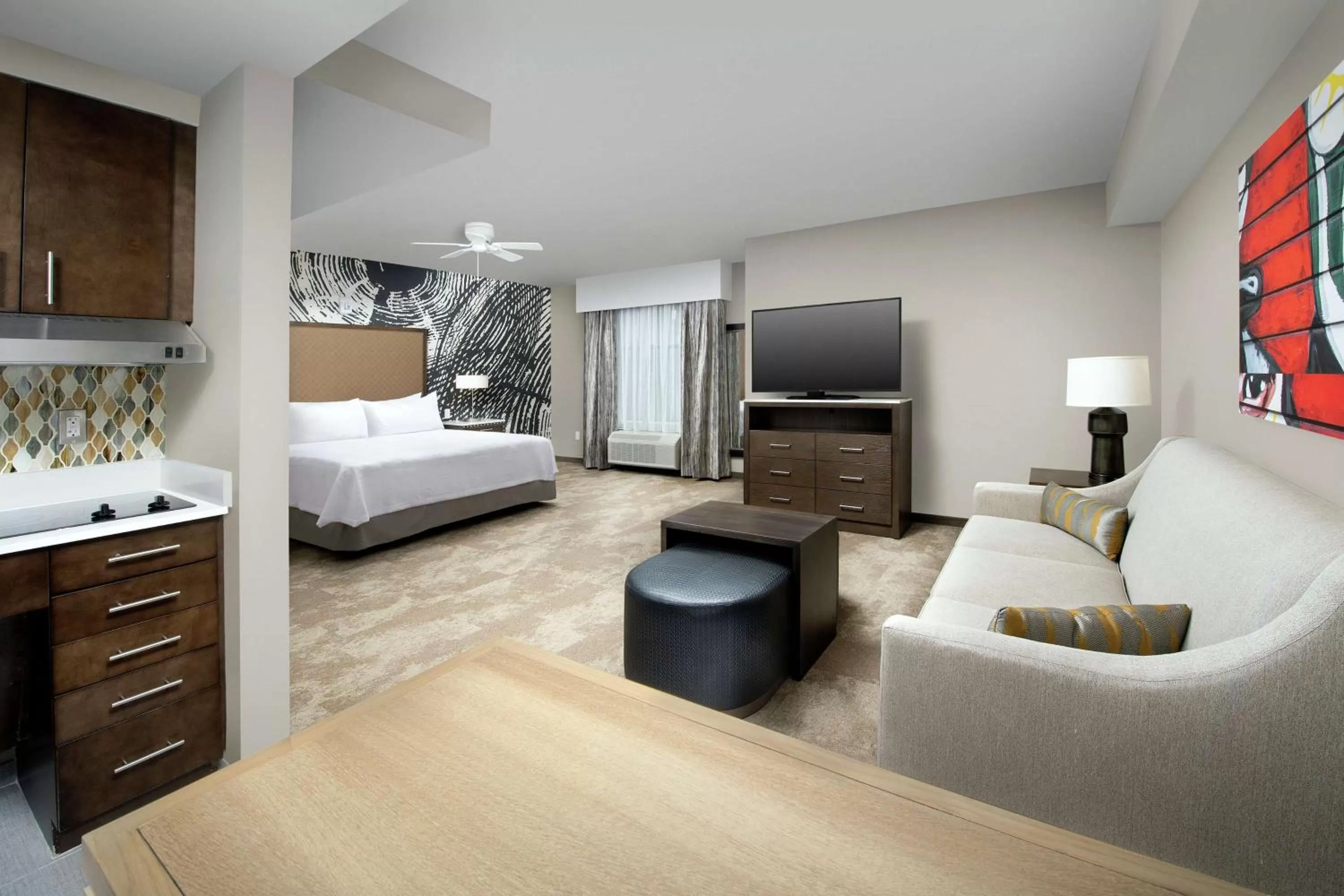 TV and multimedia, Bed in Homewood Suites by Hilton Austin Downtown