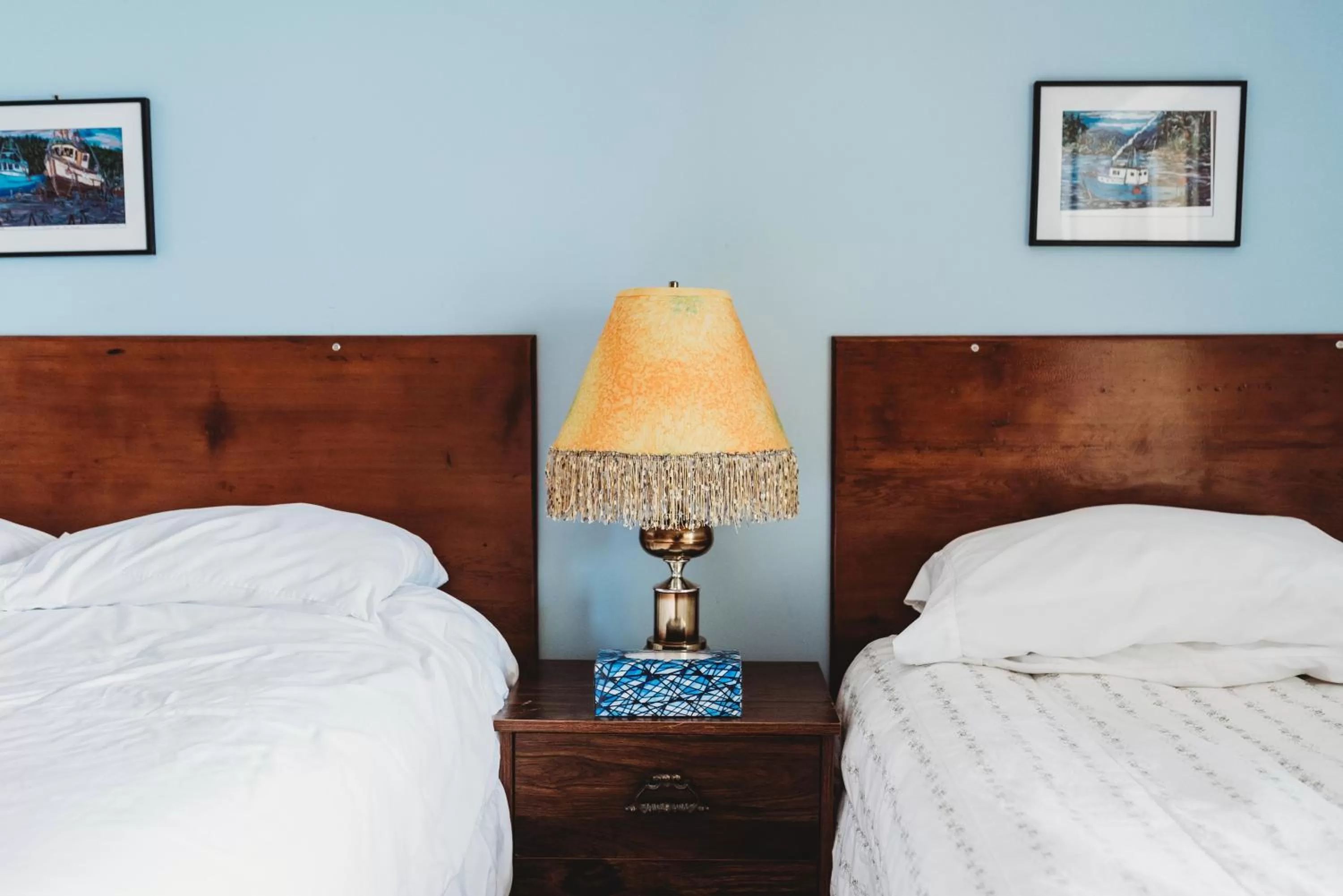 Bed in The Oceanfront Hotel