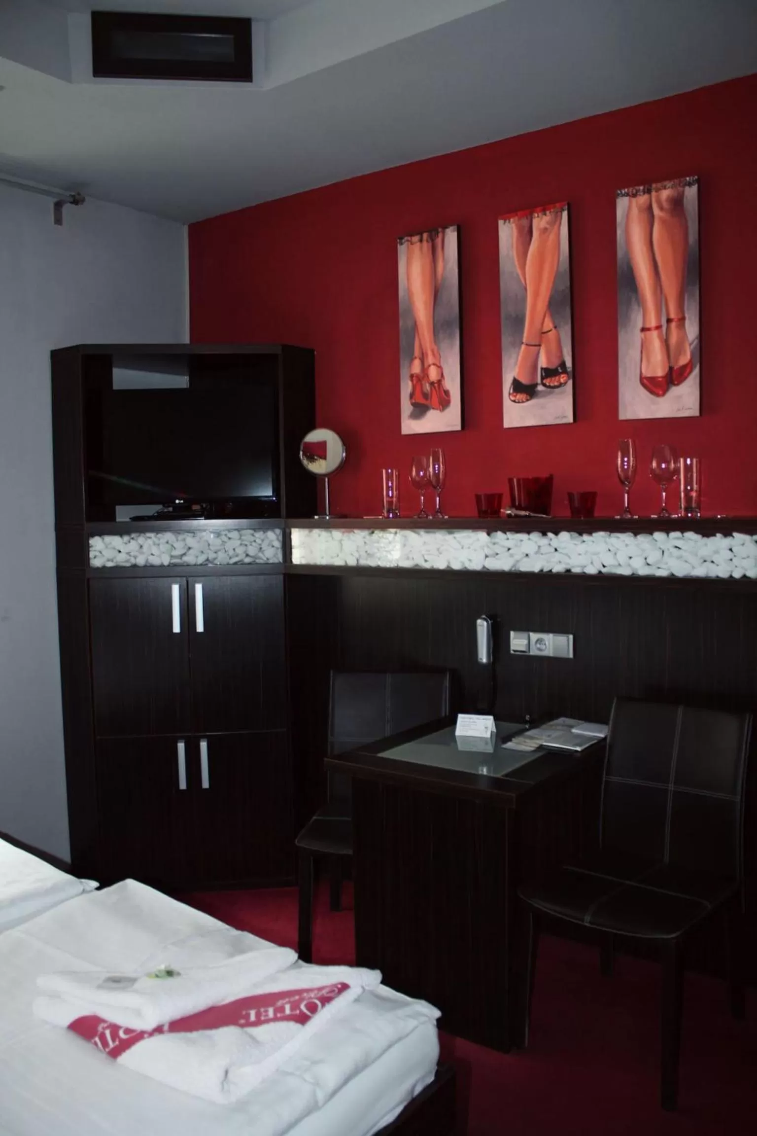 Decorative detail, Bed in Hotel Plzeň