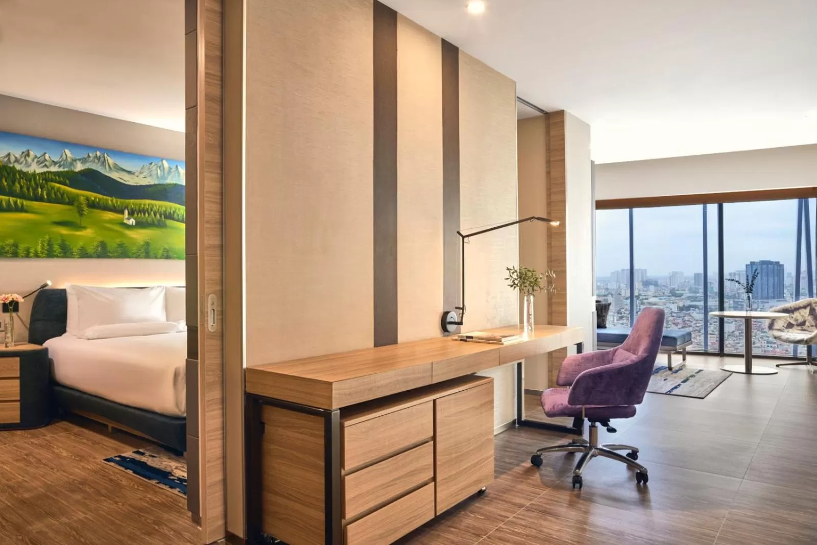 Seating area, Bed in Novotel Hanoi Thai Ha