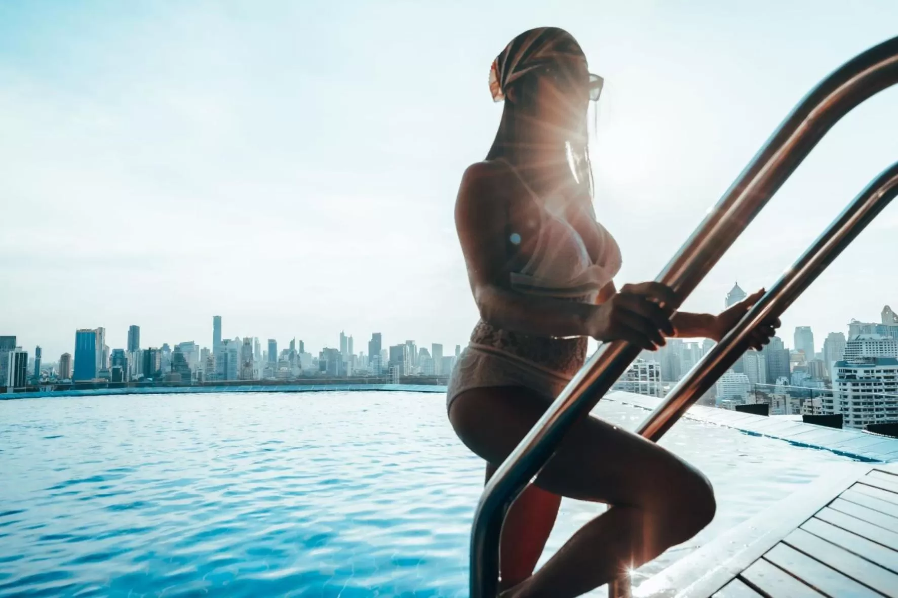 Swimming pool in Column Bangkok Hotel